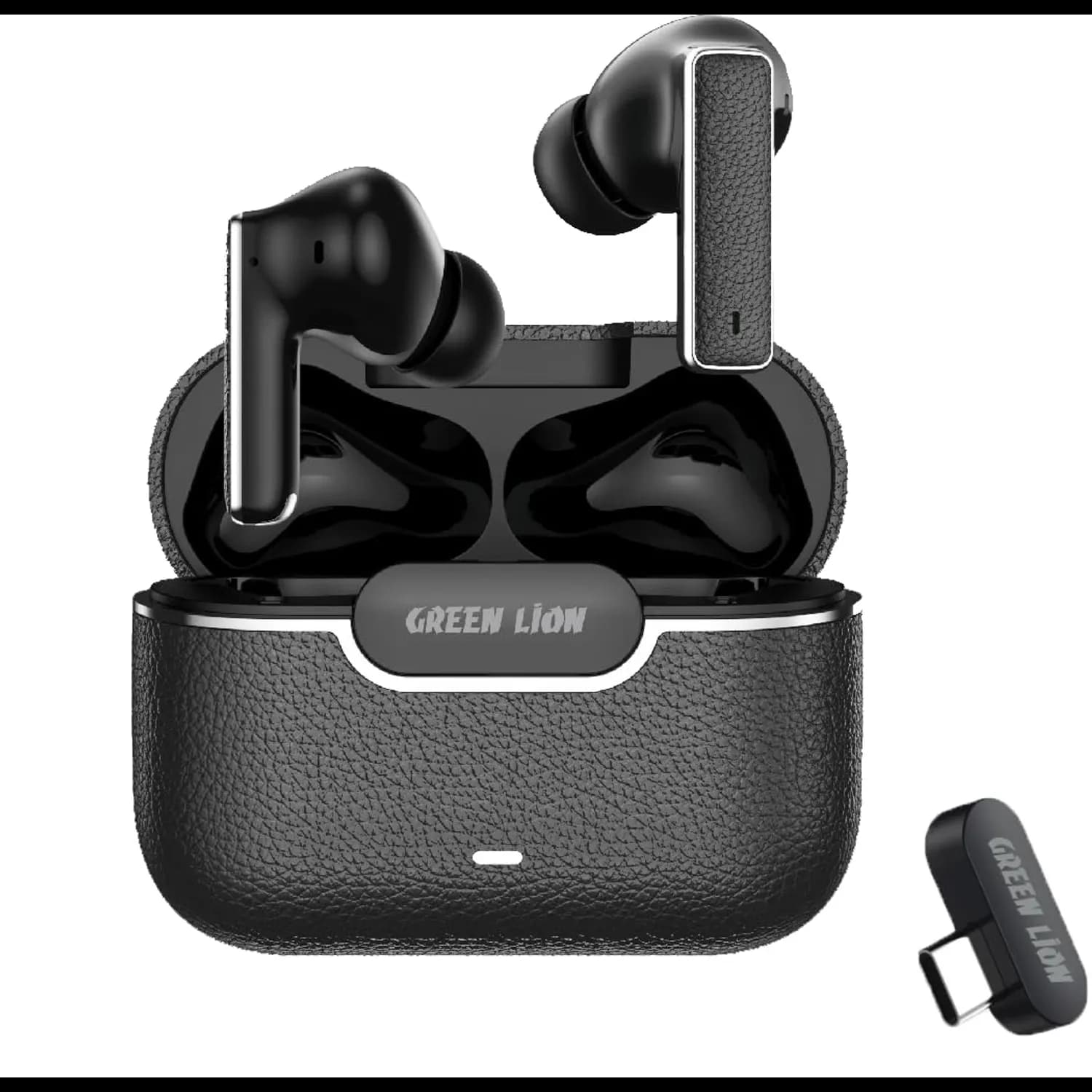Green Lion Earbuds River Plus - Noise Cancelling, White — Black 1 Green Lion Earbuds River Plus - Noise Cancelling, White — Black 1