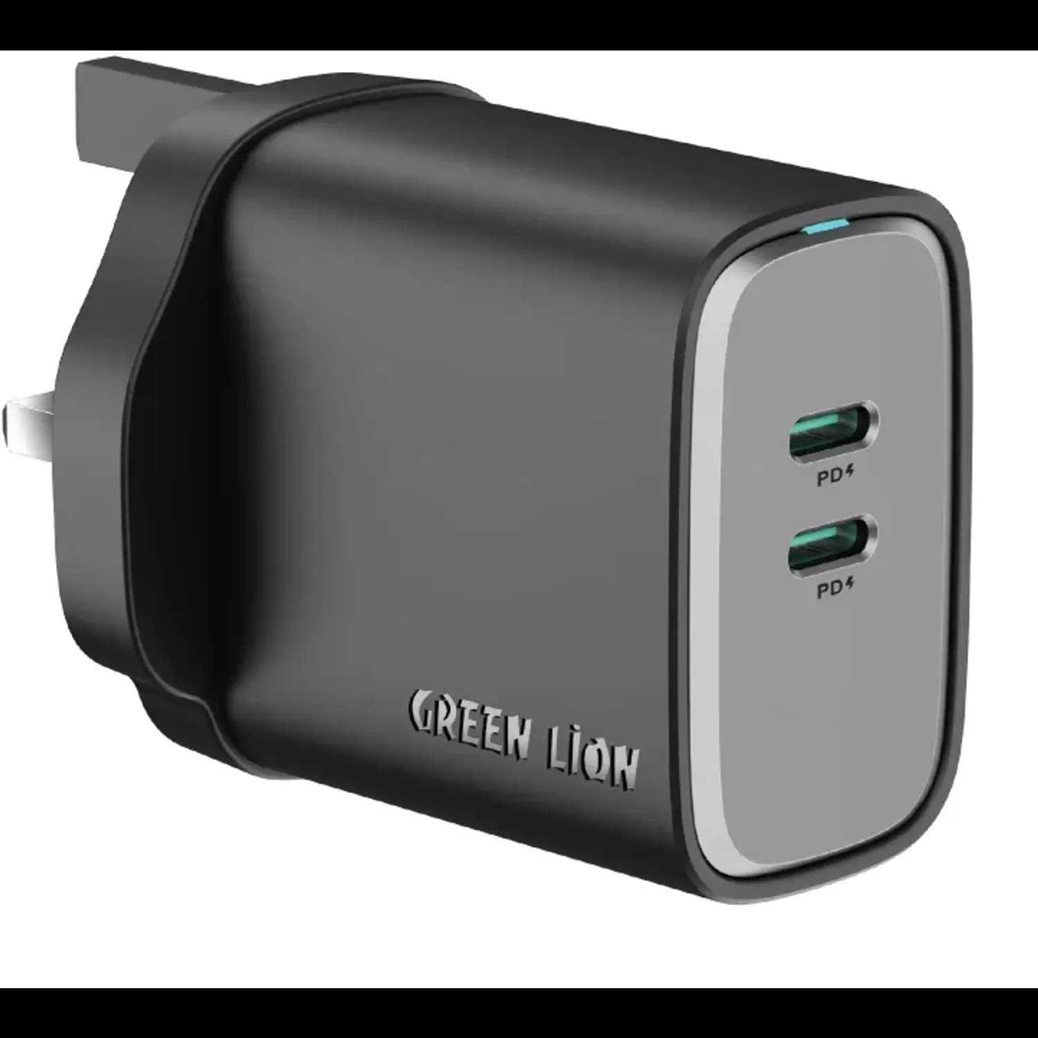 Green Lion Wall Charger Supra - 45W 2x USB-C, Black 1 Green Lion Wall Charger Supra - 45W 2x USB-C, Black 1