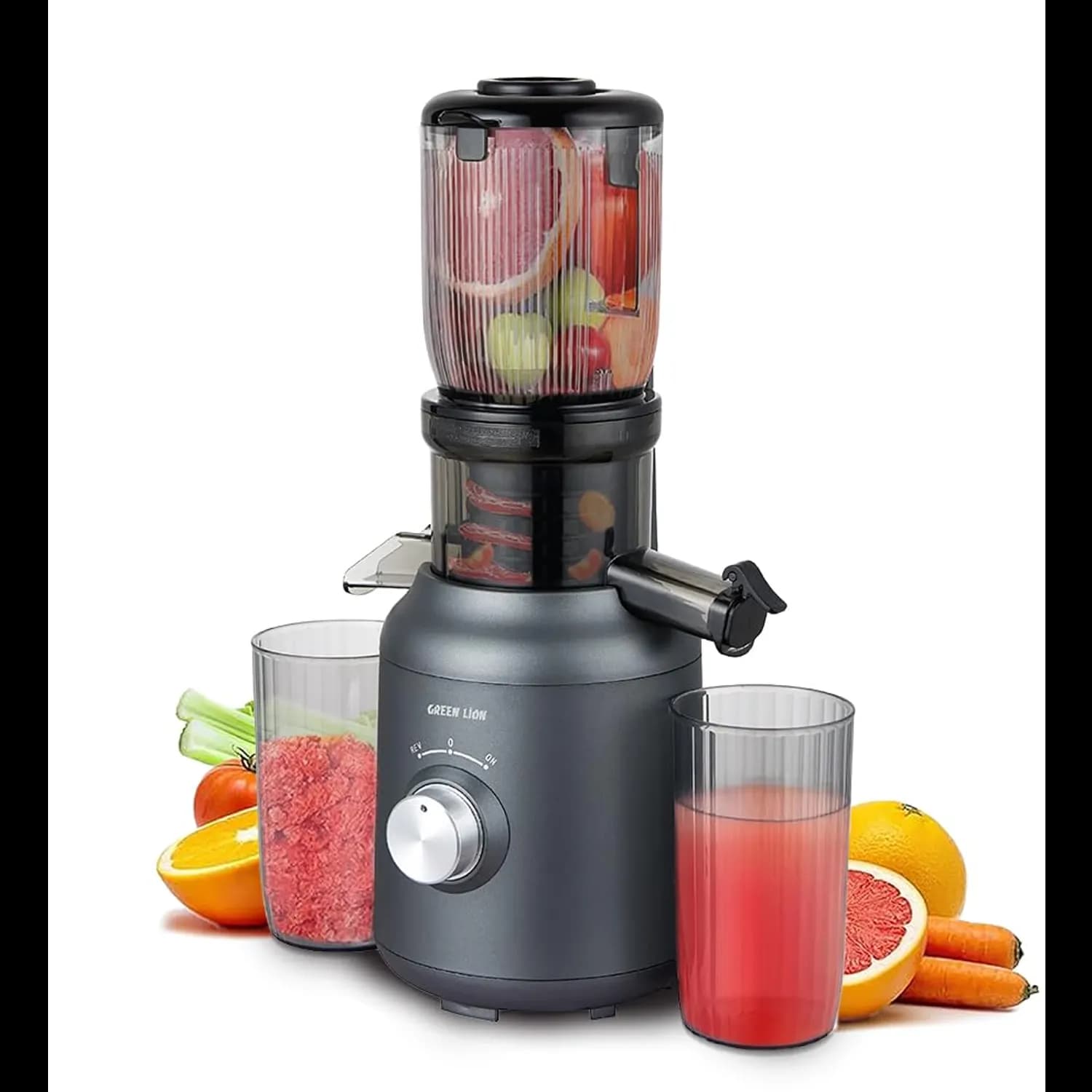 Green Lion Slow Juicer - 250W Copper Motor, Black 1 Green Lion Slow Juicer - 250W Copper Motor, Black 1