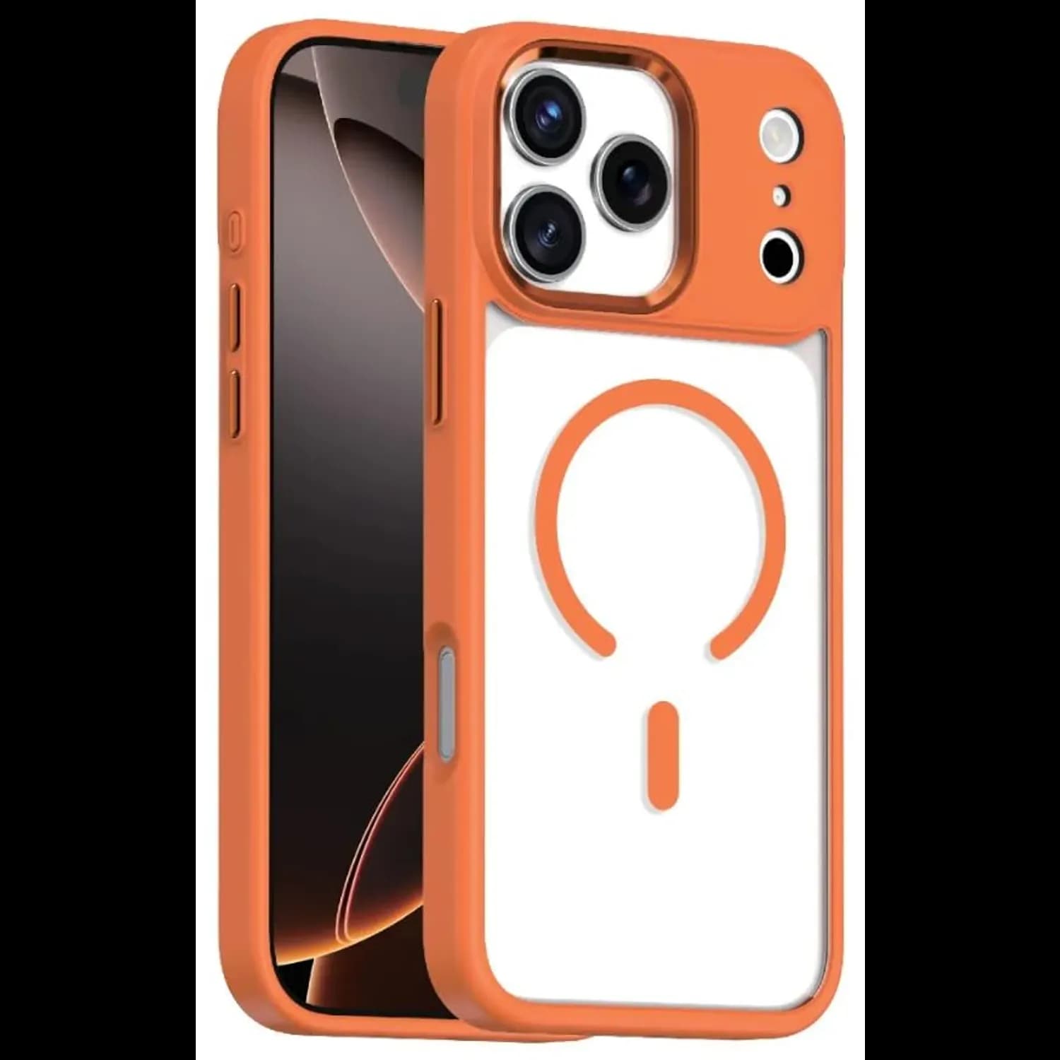 Green Lion iPhone 17 Pro Max Case - Shockproof, Orange 1 Green Lion iPhone 17 Pro Max Case - Shockproof, Orange 1