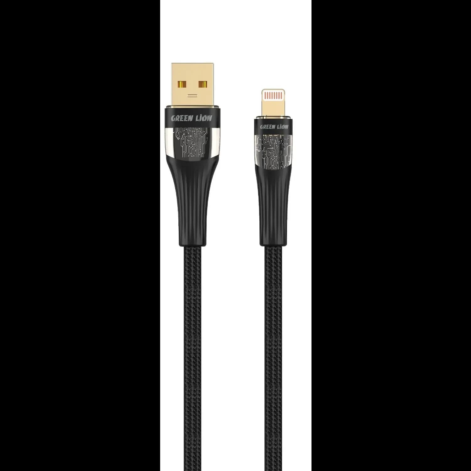 Green Lion Lightning Cable - 1M, LED Indicator, Black 1 Green Lion Lightning Cable - 1M, LED Indicator, Black 1