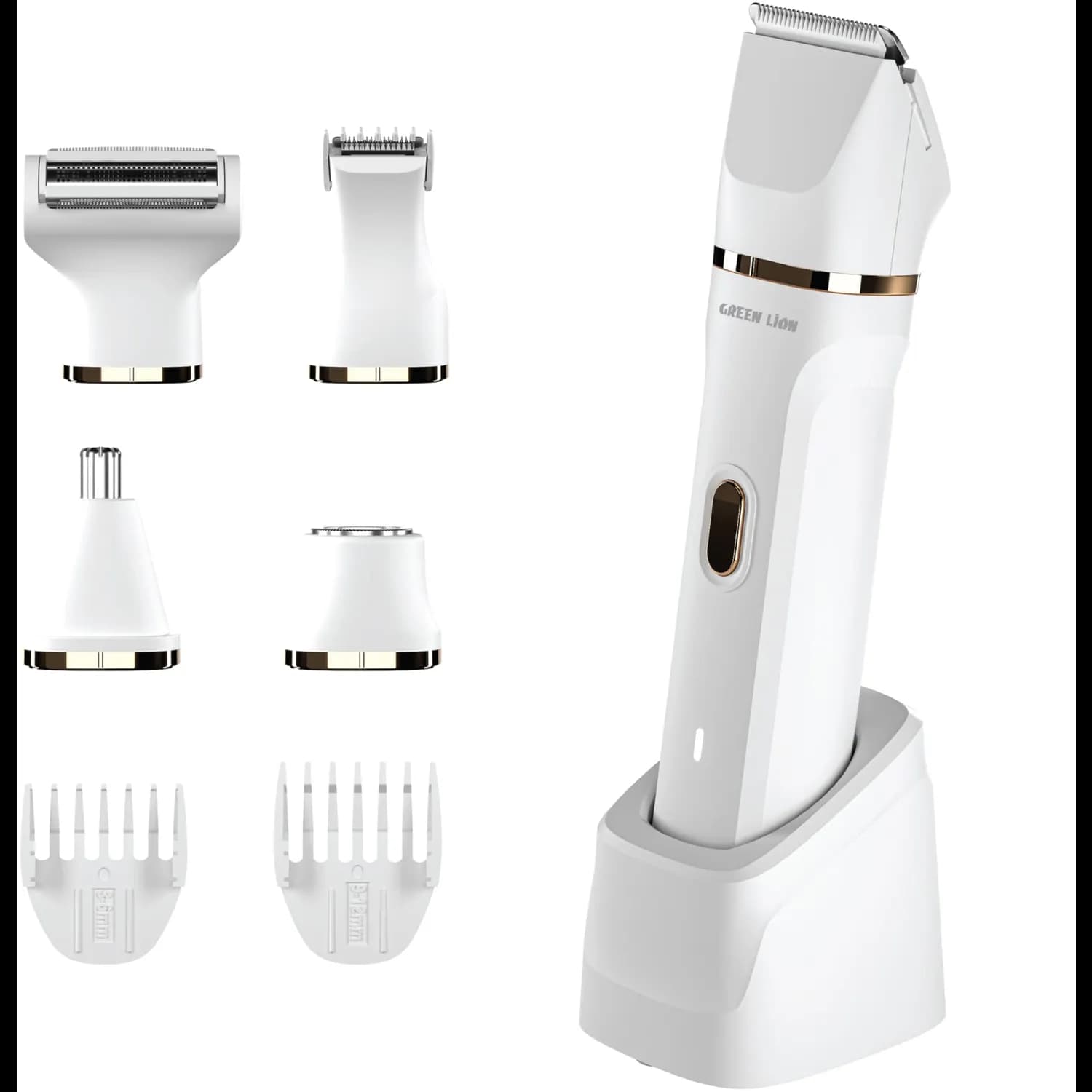 Green Lion Body Hair Trimmer Trim-X5 - Cordless, Waterproof, White 1 Green Lion Body Hair Trimmer Trim-X5 - Cordless, Waterproof, White 1