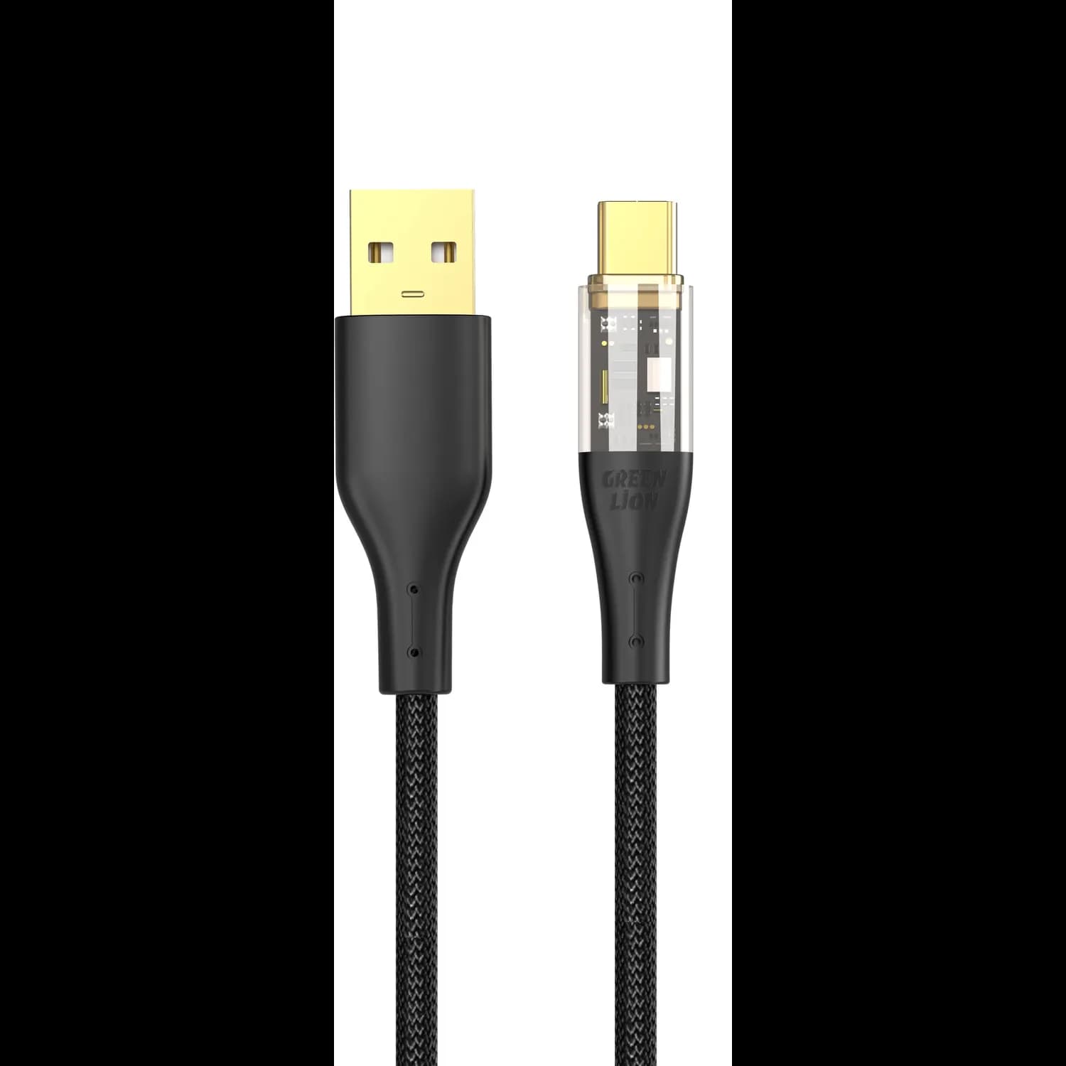 Green Lion USB-A to USB-C Cable - 1M Braided, Black 1 Green Lion USB-A to USB-C Cable - 1M Braided, Black 1