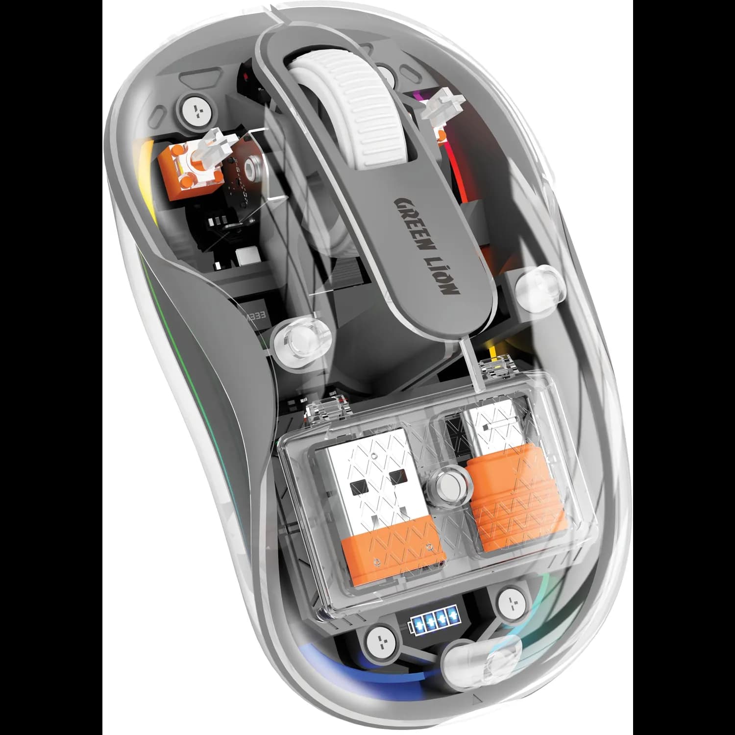 Green Lion Wireless Bluetooth Mouse - Tri-Mode, Gray 1 Green Lion Wireless Bluetooth Mouse - Tri-Mode, Gray 1