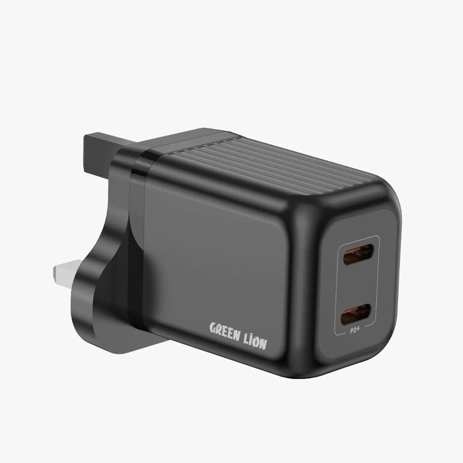 Green Lion Wall Charger - Dual 45W PD GaN, Black 1 Green Lion Wall Charger - Dual 45W PD GaN, Black 1