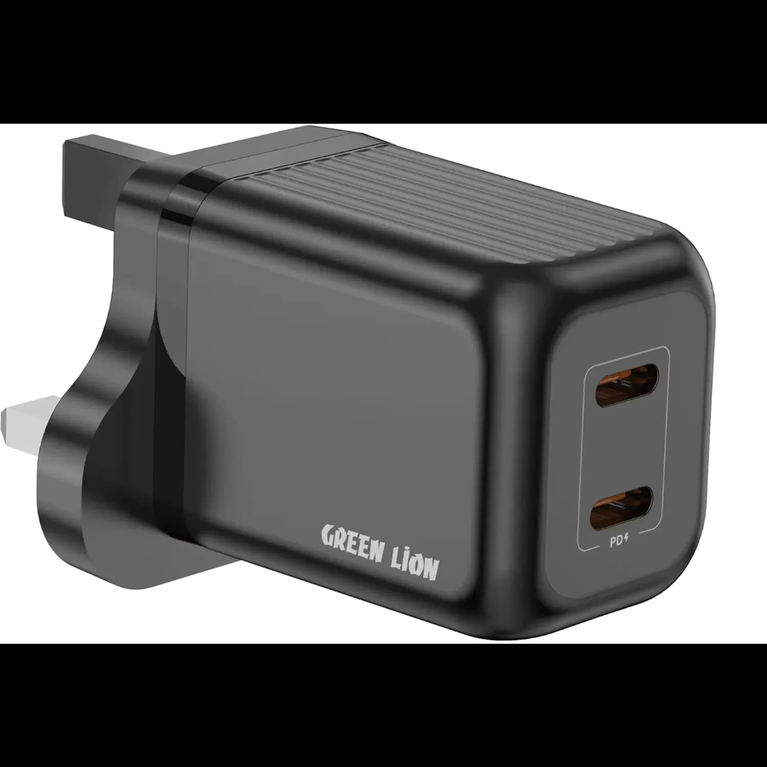 Green Lion GaN Wall Charger - Dual PD 45W, Black 1 Green Lion GaN Wall Charger - Dual PD 45W, Black 1