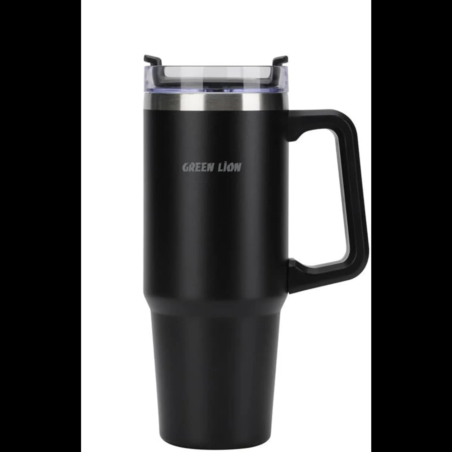 Green Lion Vacuum Travel Mug - 900ml Stainless Steel, White — Black 1 Green Lion Vacuum Travel Mug - 900ml Stainless Steel, White — Black 1