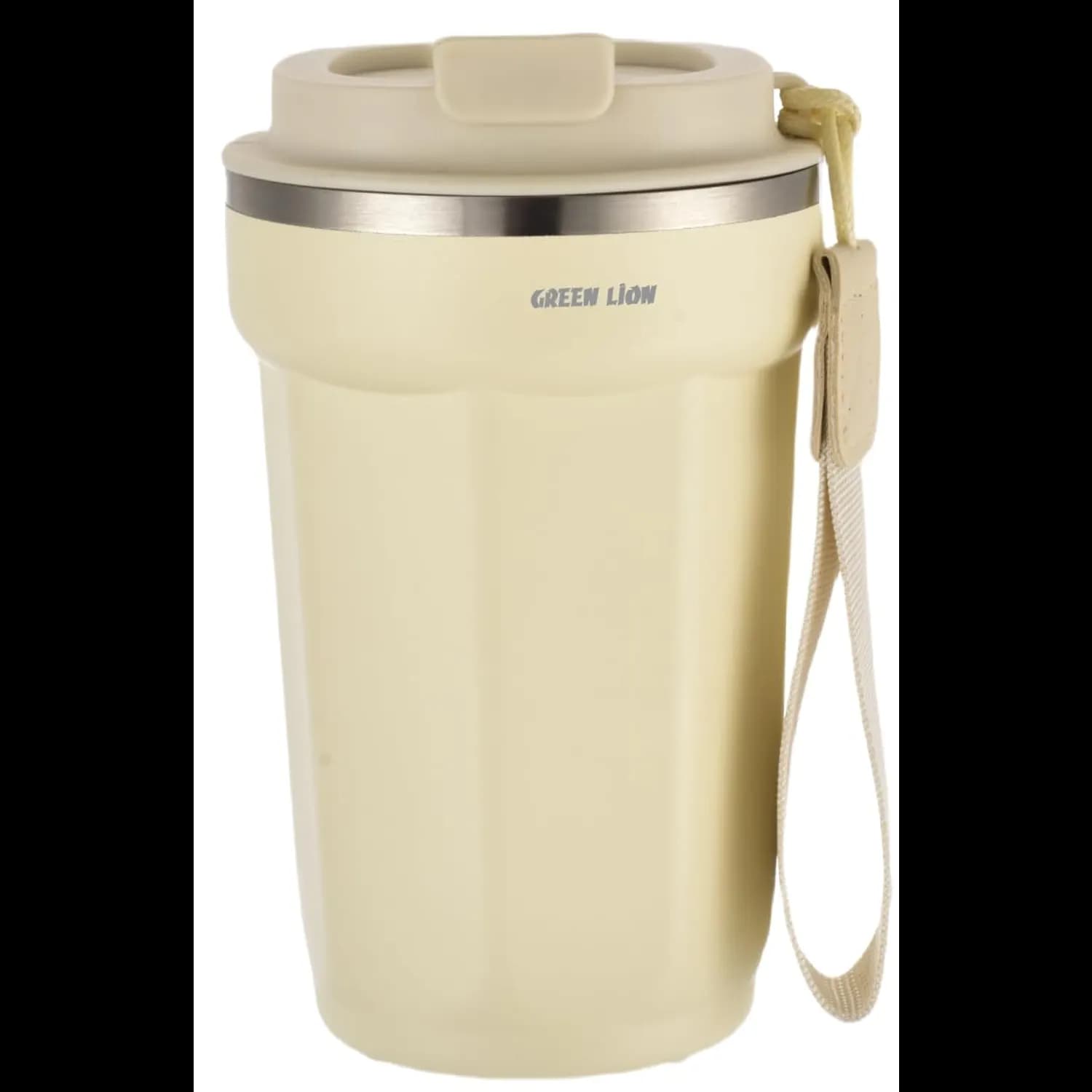 Green Lion Vacuum Mug - 380ml Double-Wall Insulated, Black — Beige 1 Green Lion Vacuum Mug - 380ml Double-Wall Insulated, Black — Beige 1