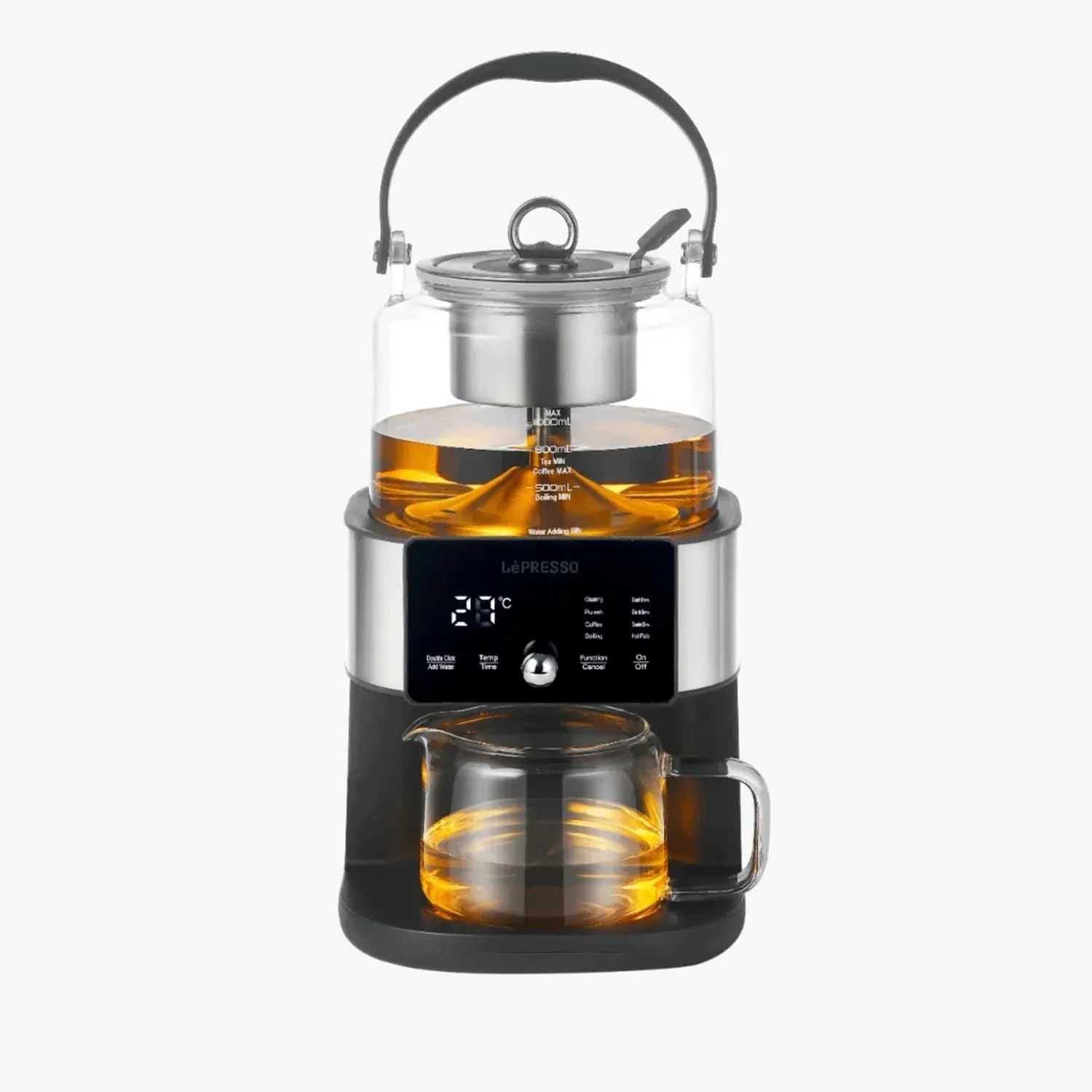 LePresso Drip Coffee Maker - 1000mL, Digital Display, Black 1 LePresso Drip Coffee Maker - 1000mL, Digital Display, Black 1