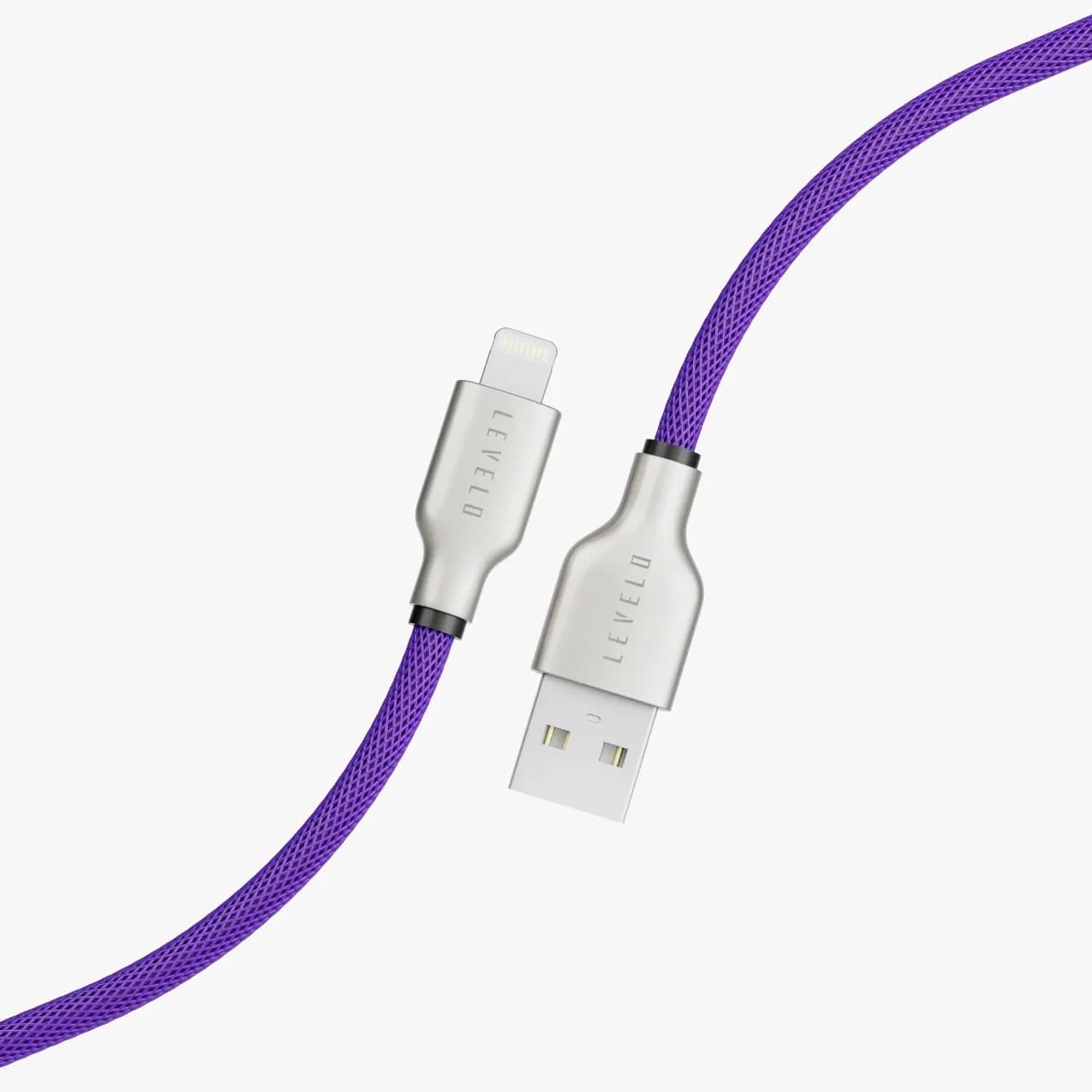 Levelo USB-C to Lightning Cable - 27W Fast Charging, Deep Purple 1 Levelo USB-C to Lightning Cable - 27W Fast Charging, Deep Purple 1