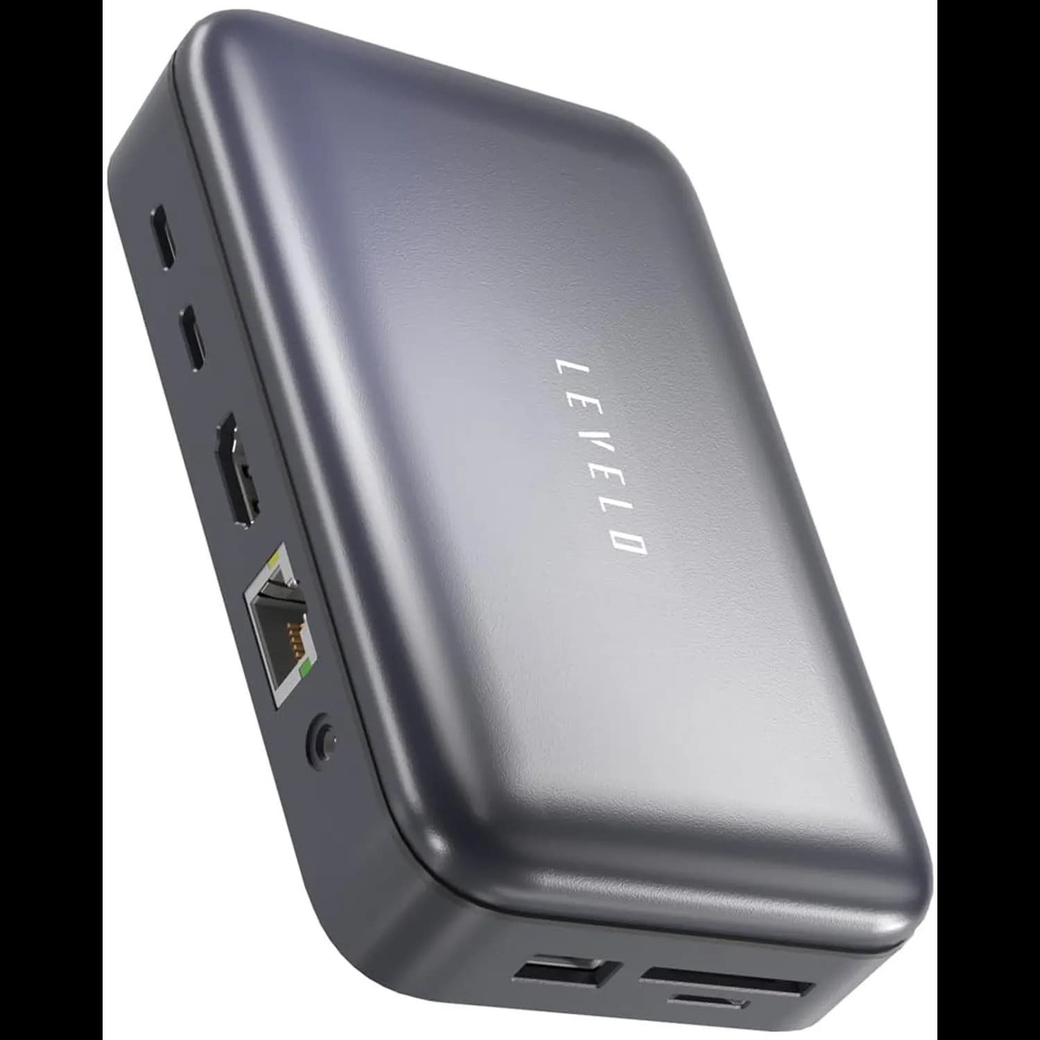 LEVELO Versaport Dock - 10-in-1 USB-C Hub, Gray 1 LEVELO Versaport Dock - 10-in-1 USB-C Hub, Gray 1