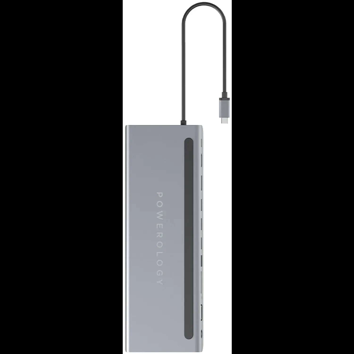 Powerology USB-C Hub & Laptop Stand - 11-in-1, Grey 1 Powerology USB-C Hub & Laptop Stand - 11-in-1, Grey 1