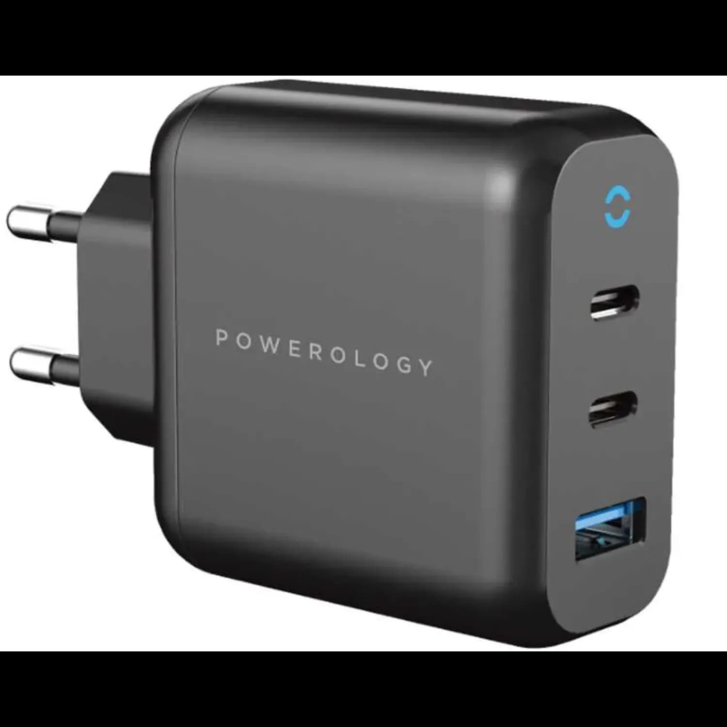 Powerology Charger - 65W PD GaN, 3-Output, Black 1 Powerology Charger - 65W PD GaN, 3-Output, Black 1