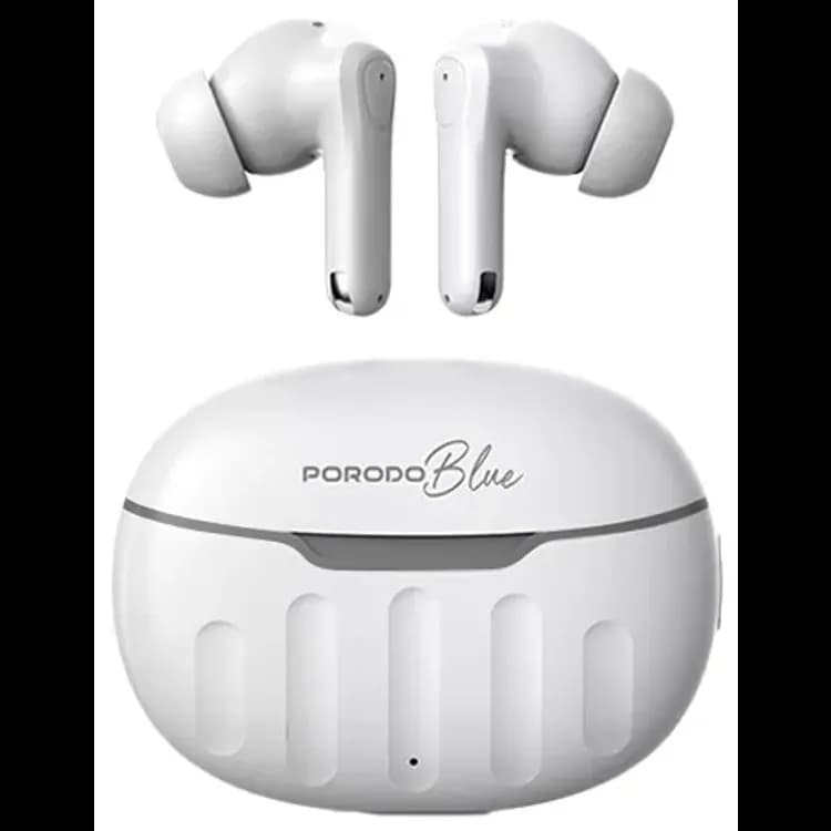 Porodo Earbuds Blue Sonica PBCMK8WH - TWS, White — White 1 Porodo Earbuds Blue Sonica PBCMK8WH - TWS, White — White 1