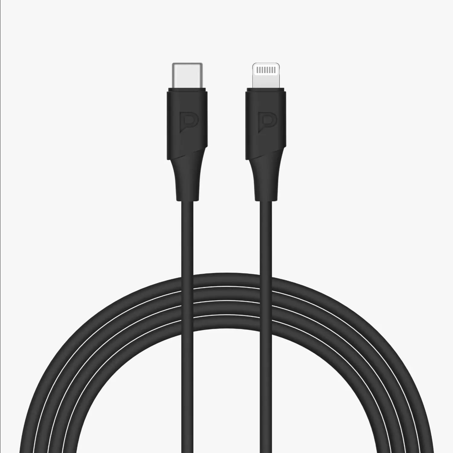 Powerology Power Sync Flex USB-C to Lightning Cable - PD 30W — Black · 1.2M 1 Powerology Power Sync Flex USB-C to Lightning Cable - PD 30W — Black · 1.2M 1