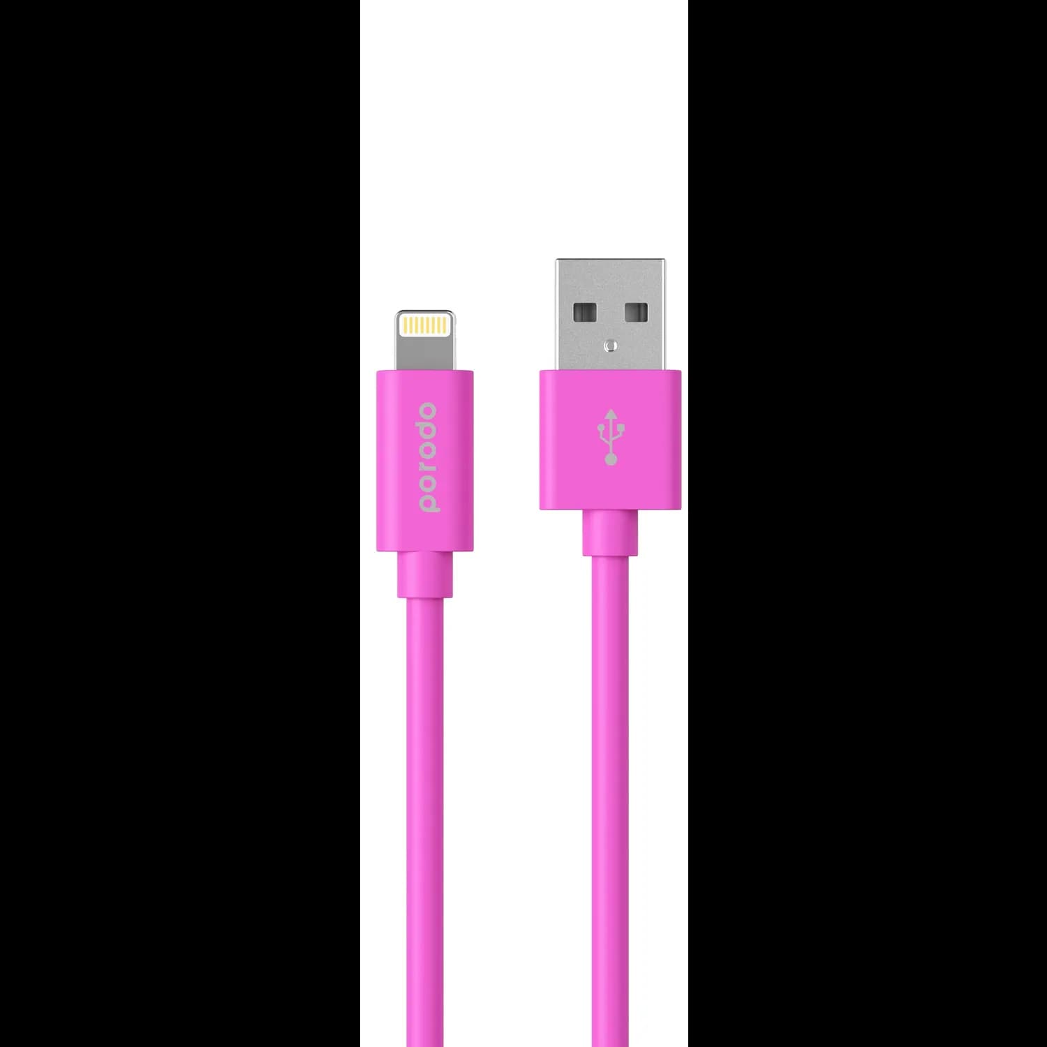 Porodo Lightning Cable PD-CEL12 - 1.2m 2.4A, Pink 1 Porodo Lightning Cable PD-CEL12 - 1.2m 2.4A, Pink 1