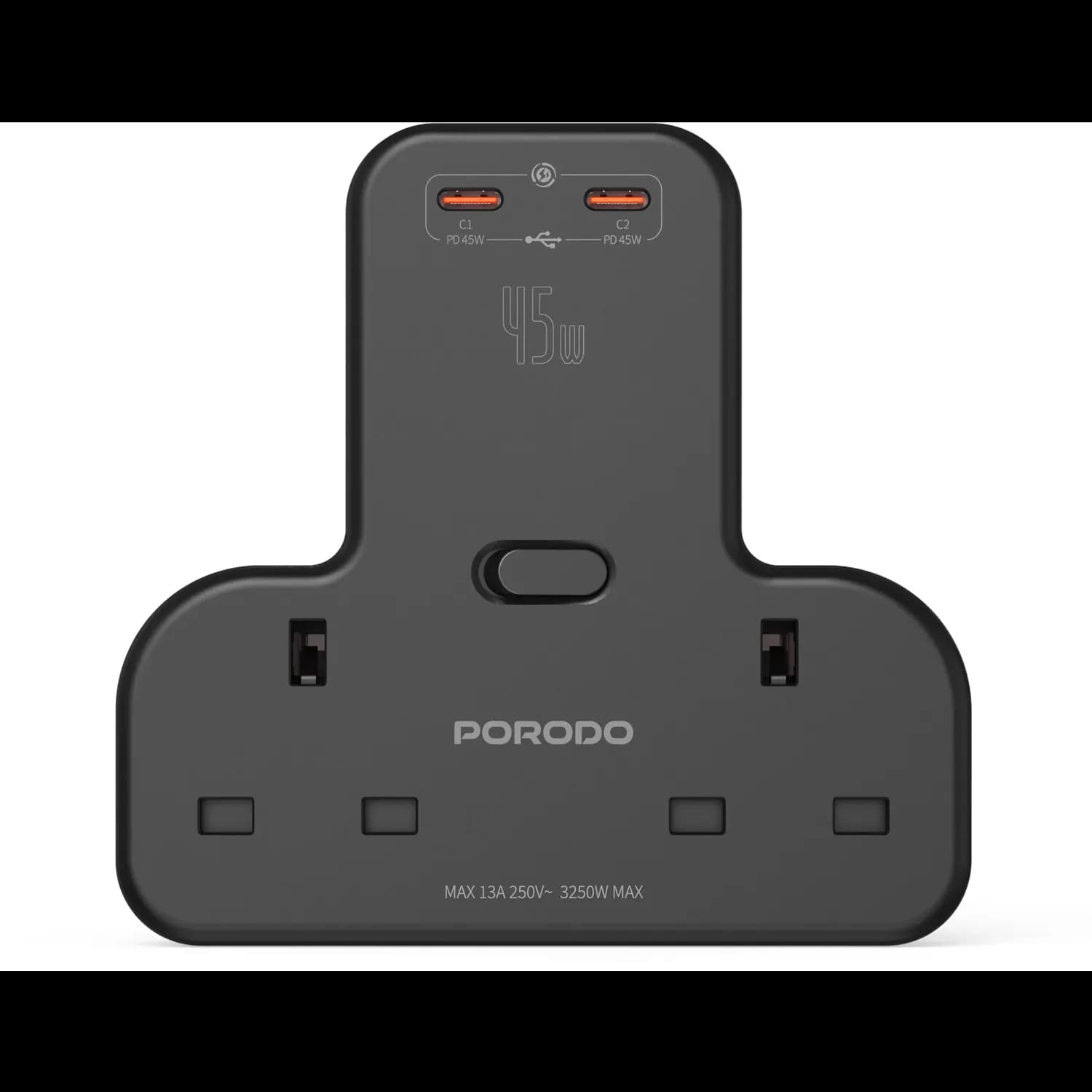 Porodo Charger - 20W USB Type-C, Black 1 Porodo Charger - 20W USB Type-C, Black 1