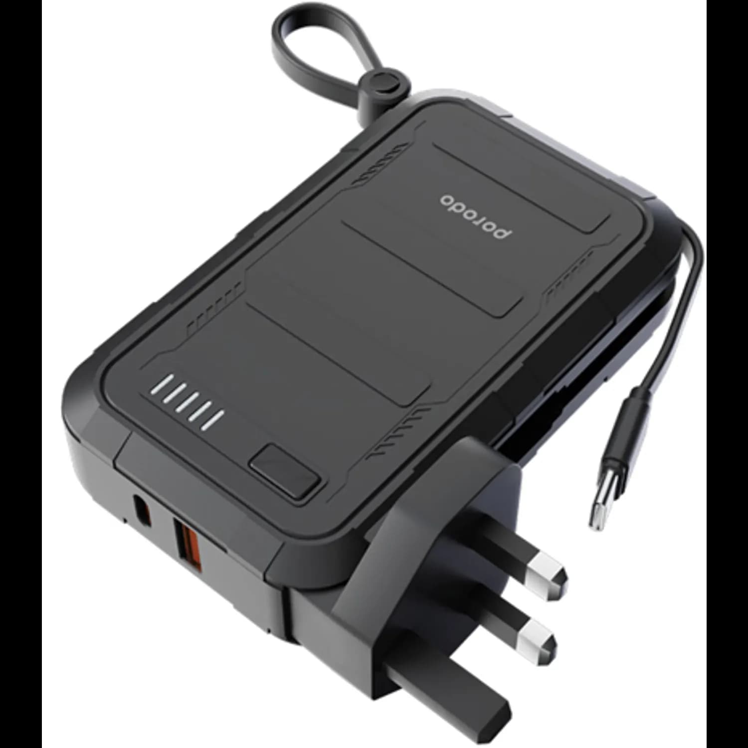 Porodo Power Bank 10000mAh PPS - Type-C, Black Porodo Power Bank 10000mAh PPS - Type-C, Black