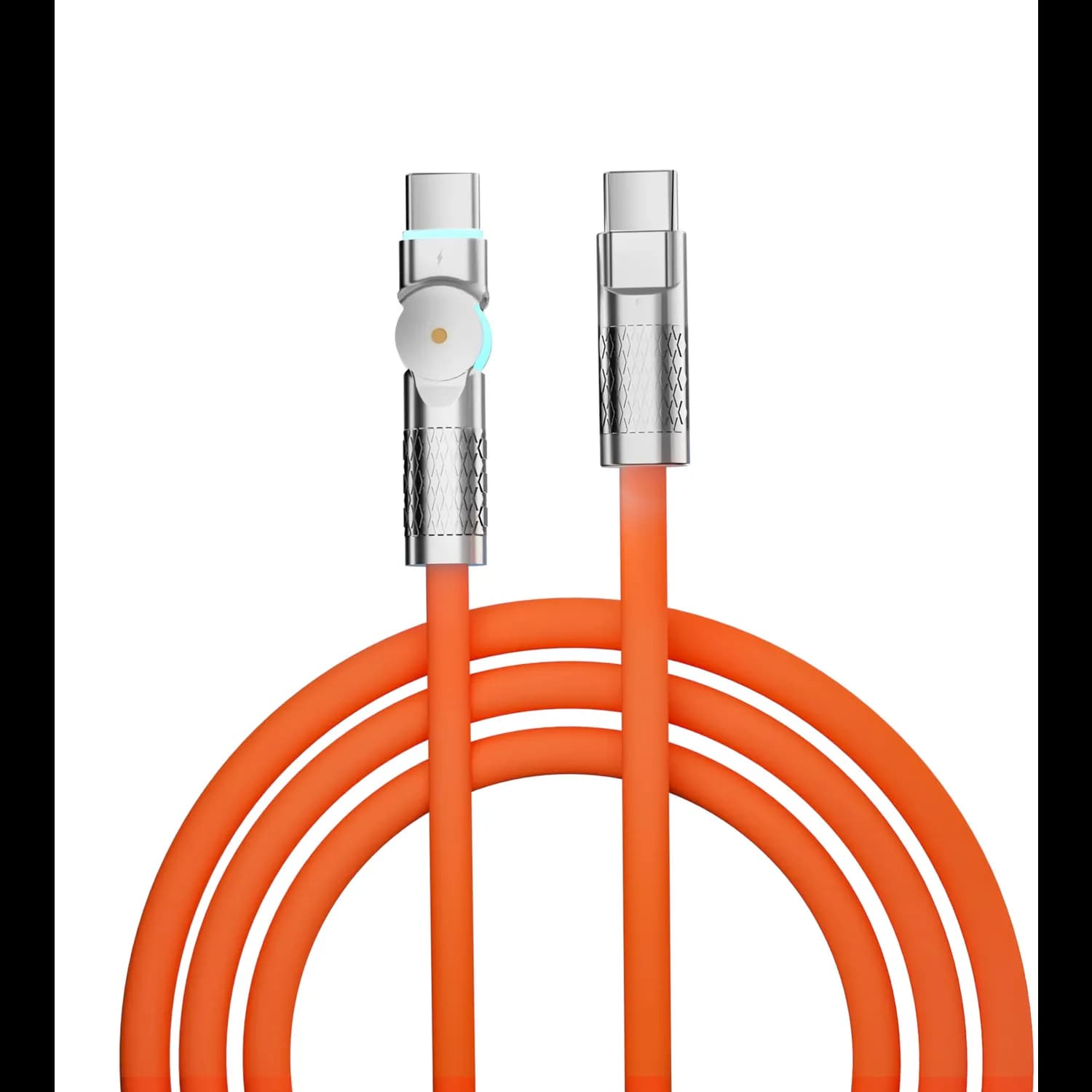 Porodo USB-C Cable - 100W PD Fast Charging, Orange 1 Porodo USB-C Cable - 100W PD Fast Charging, Orange 1