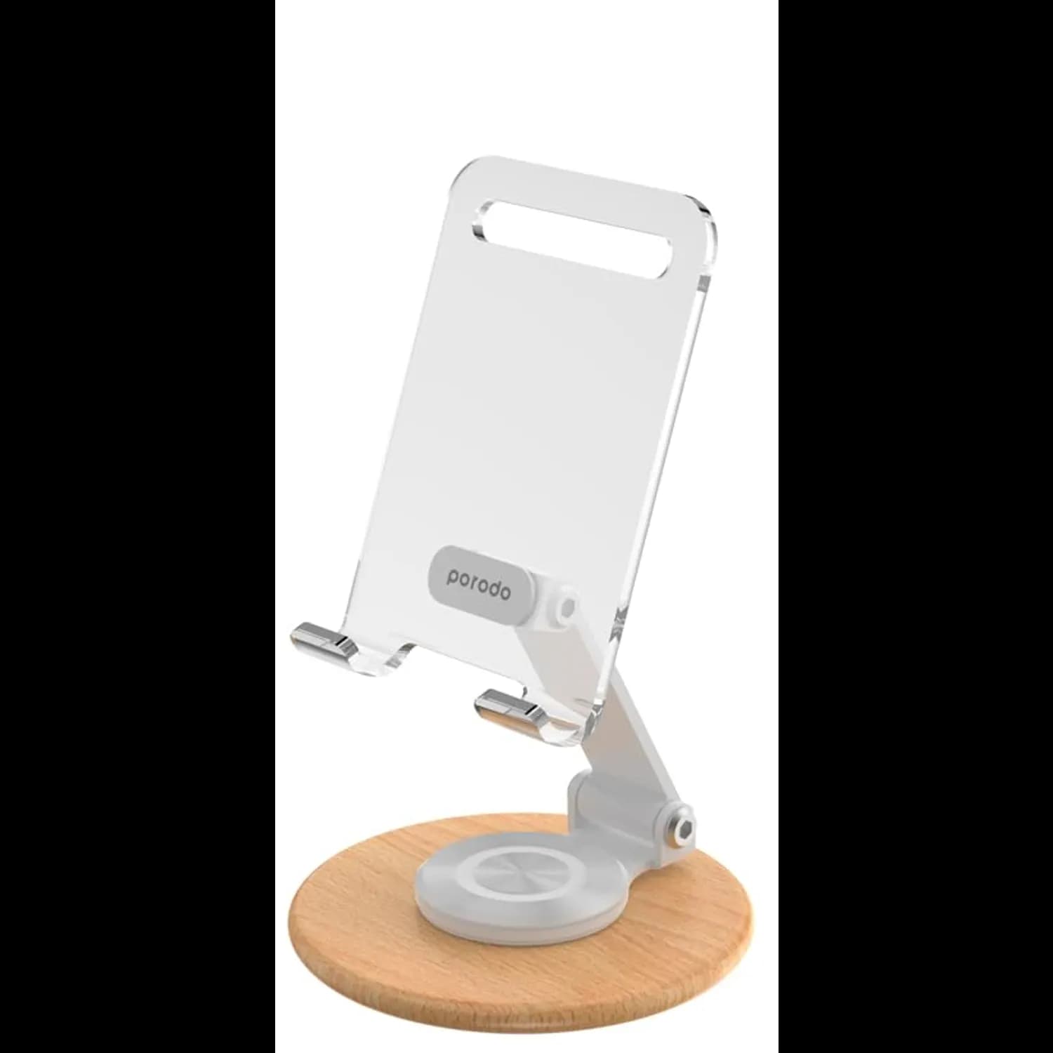 Porodo Tablet Stand - 360° Rotatable, Adjustable, White 1 Porodo Tablet Stand - 360° Rotatable, Adjustable, White 1