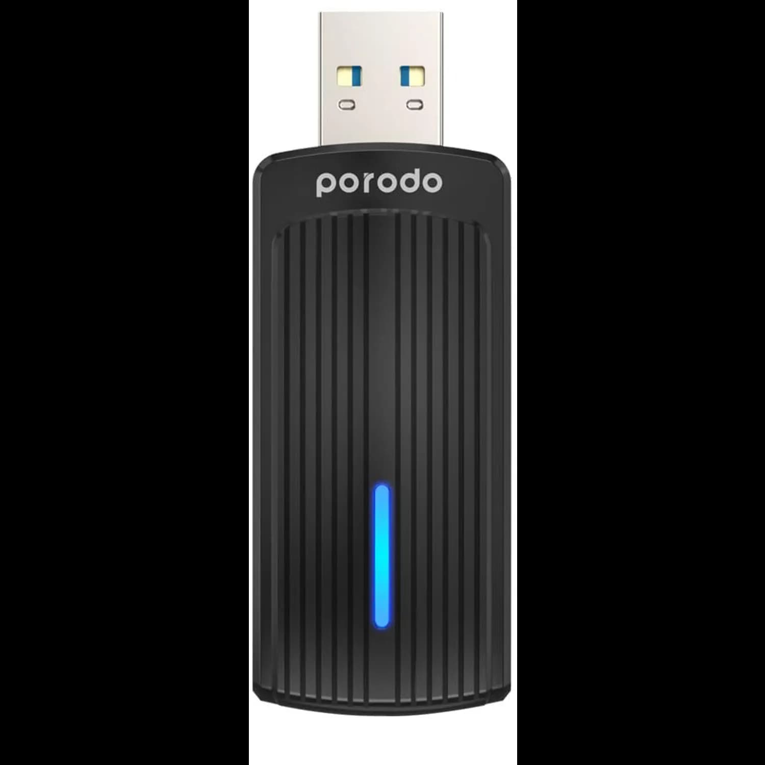 Porodo WiFi6 USB Adapter - Dual Band, USB A to Type-C, Black 1 Porodo WiFi6 USB Adapter - Dual Band, USB A to Type-C, Black 1