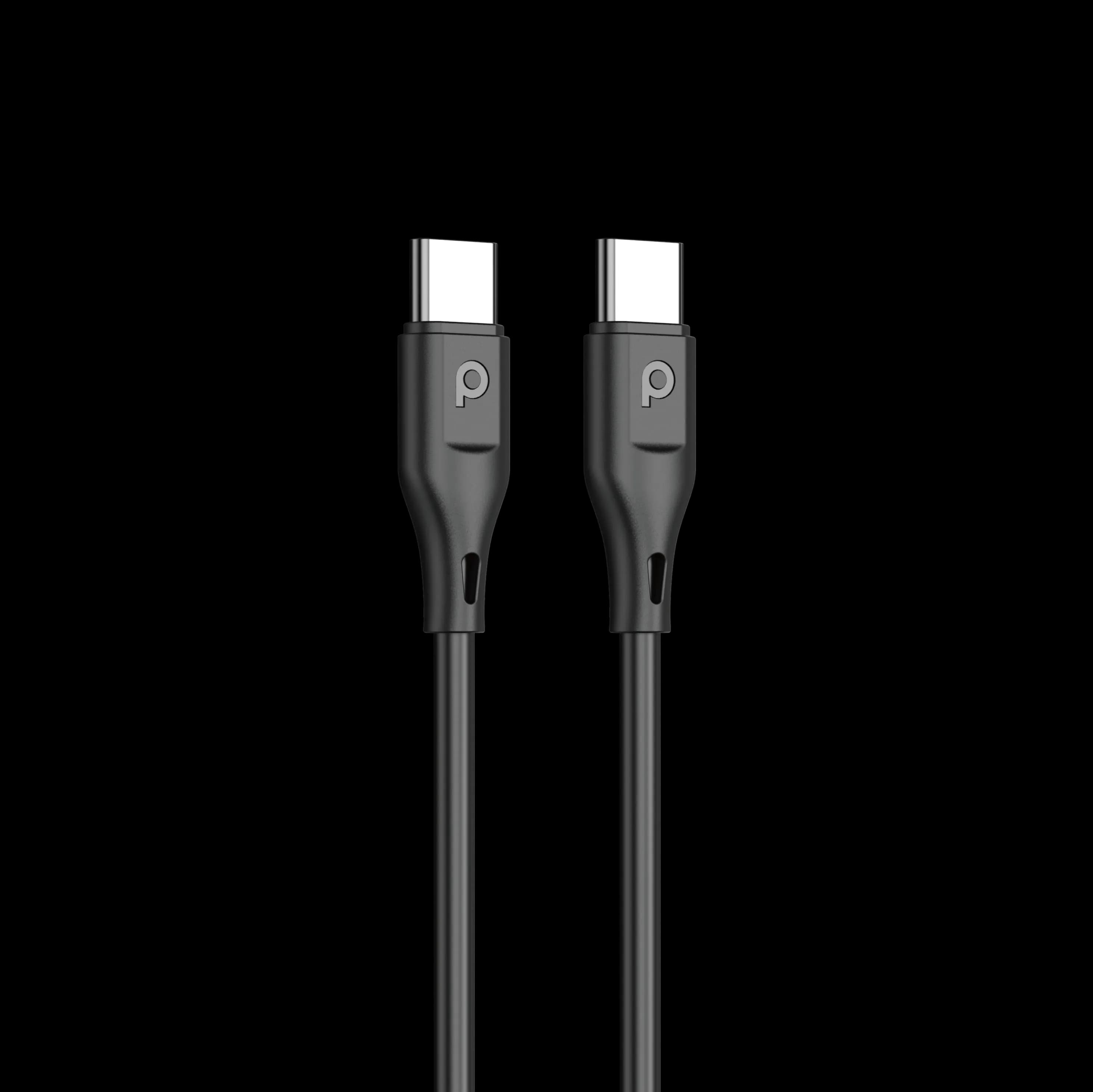 Porodo 20W Single USB C Charger UK With Type C to C Cable 1.2M - Black 1 Porodo 20W Single USB C Charger UK With Type C to C Cable 1.2M - Black 1