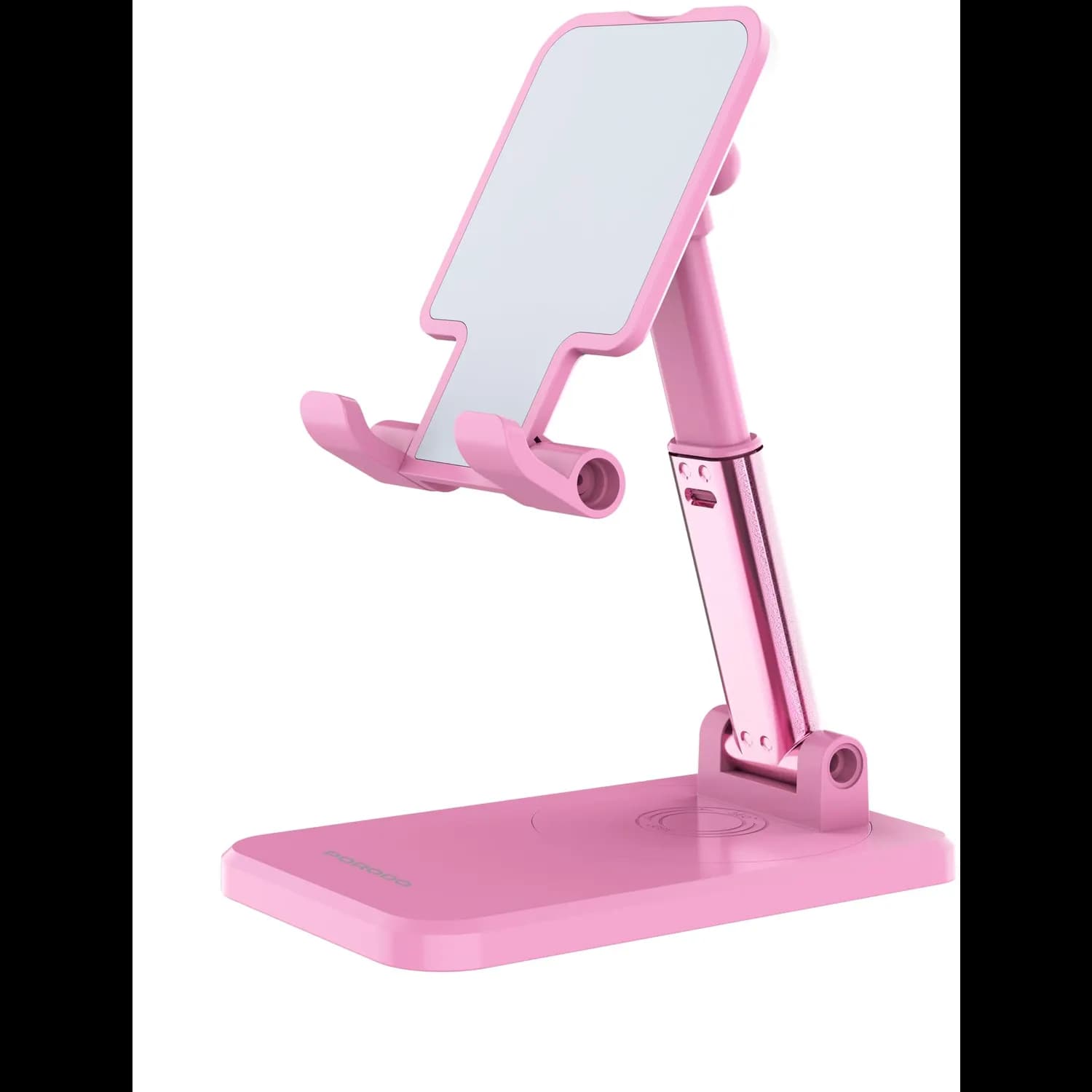 Porodo Phone & Tablet Stand - 360° Rotatable, Pink — Pink 1 Porodo Phone & Tablet Stand - 360° Rotatable, Pink — Pink 1