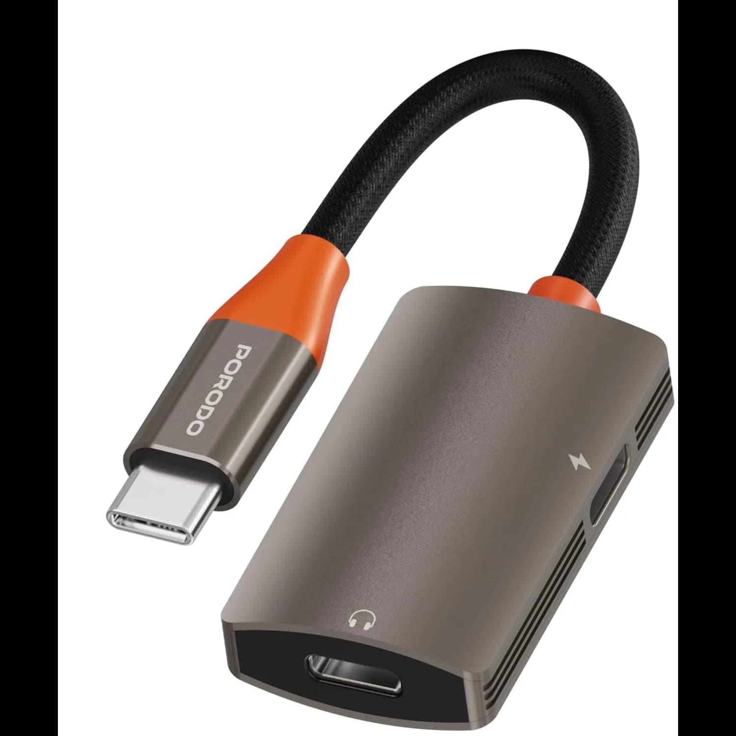Porodo AudioLink Duo - Dual Audio & 60W PD Charger, Black 1 Porodo AudioLink Duo - Dual Audio & 60W PD Charger, Black 1