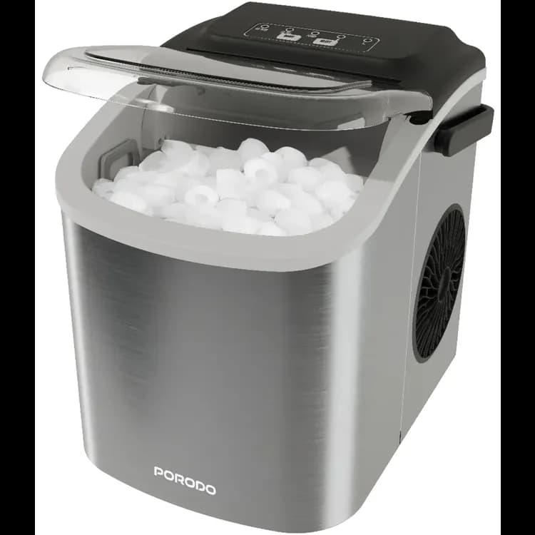 Porodo Bullet Ice Maker LIFESTYLE - 12Kg Daily Output, Stainless Steel 1 Porodo Bullet Ice Maker LIFESTYLE - 12Kg Daily Output, Stainless Steel 1