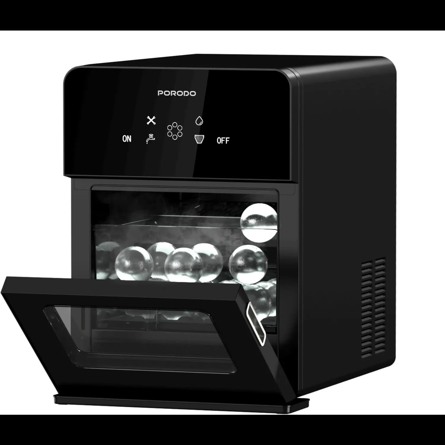 Porodo Ice Machine - Sphere Ice, Black 1 Porodo Ice Machine - Sphere Ice, Black 1