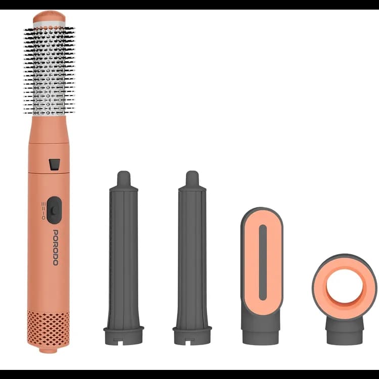 Porodo Hair Styler TULIP PDLFST126PH - 5 in 1 Multi-Function, Peach — Peach 1 Porodo Hair Styler TULIP PDLFST126PH - 5 in 1 Multi-Function, Peach — Peach 1
