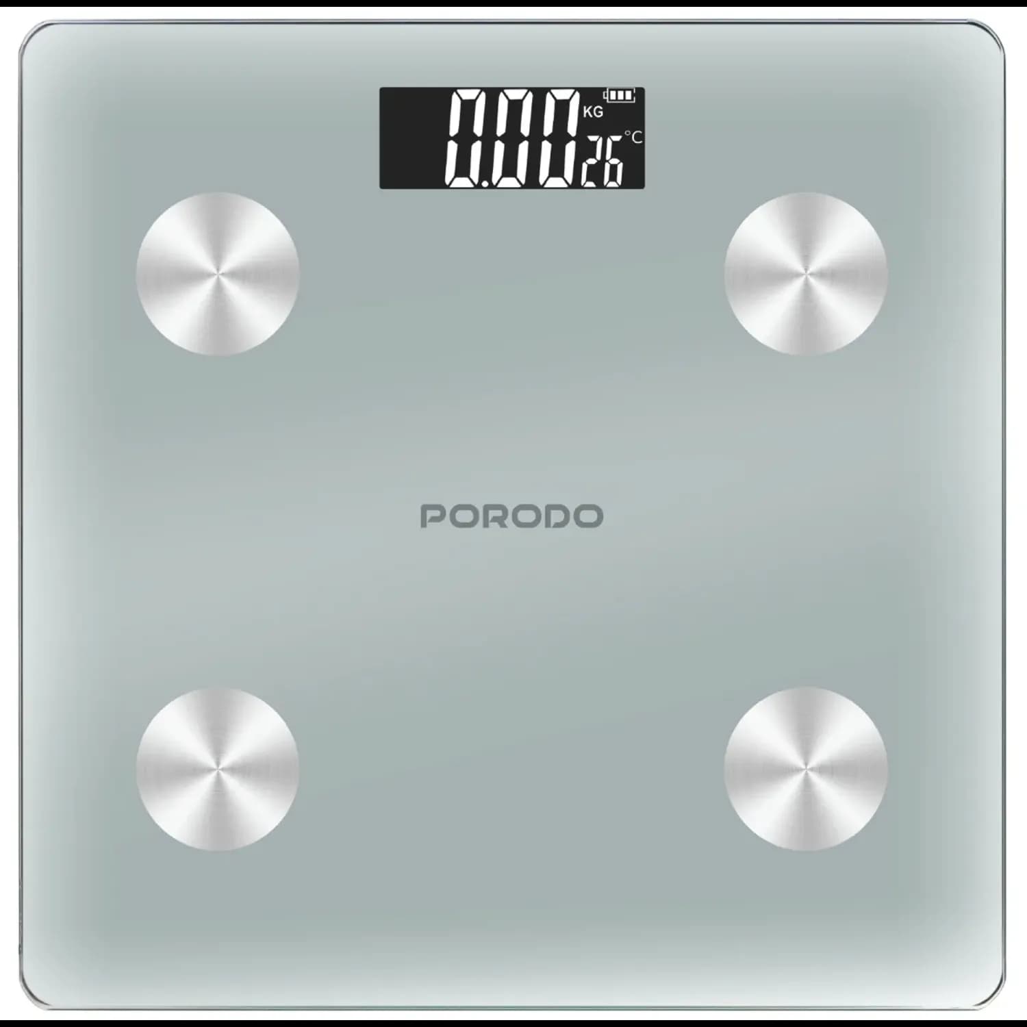 Porodo Gravis Smart Scale with Smart Body FAT & BMI, - White 1 Porodo Gravis Smart Scale with Smart Body FAT & BMI, - White 1
