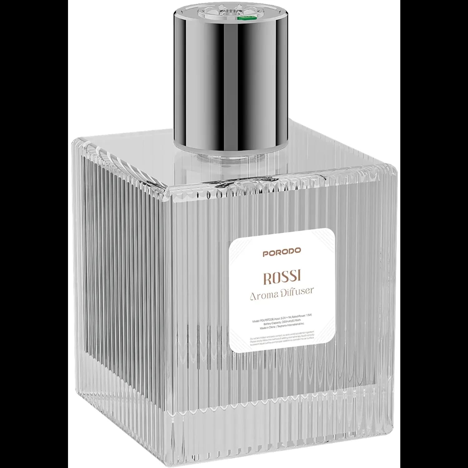 Porodo Aroma Diffuser Rossi - 500ml, Black — White 1 Porodo Aroma Diffuser Rossi - 500ml, Black — White 1