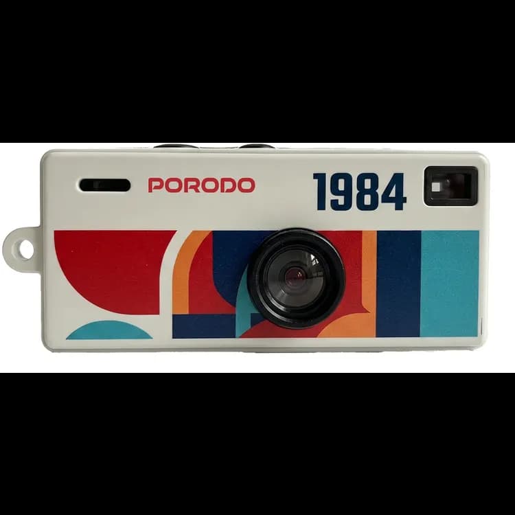 Porodo Digital Camera MEMO - Thumb-Sized, Black — White 1 Porodo Digital Camera MEMO - Thumb-Sized, Black — White 1