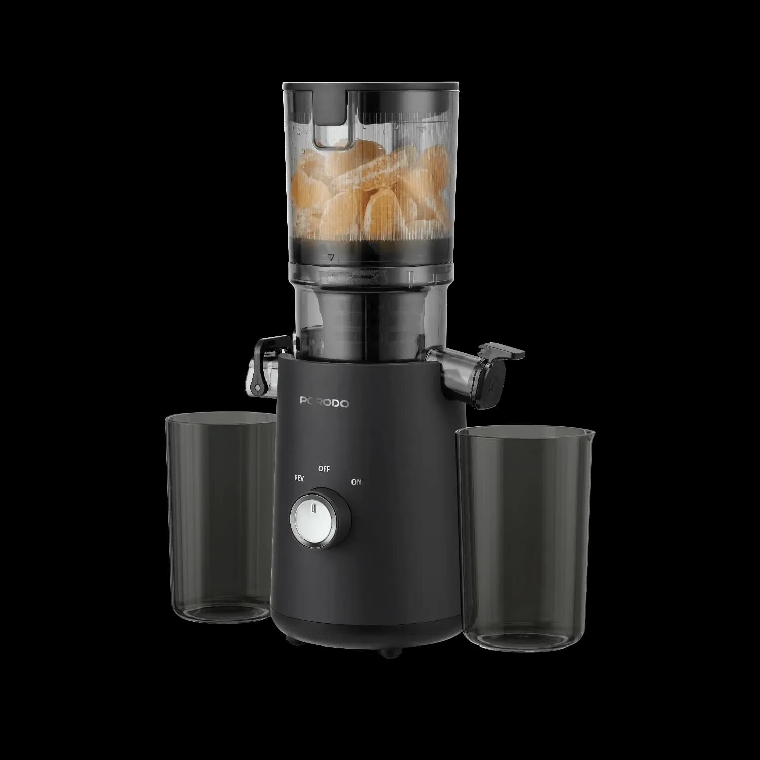 Porodo Slow Juicer VYTA - Automatic, 150W, Black 1 Porodo Slow Juicer VYTA - Automatic, 150W, Black 1