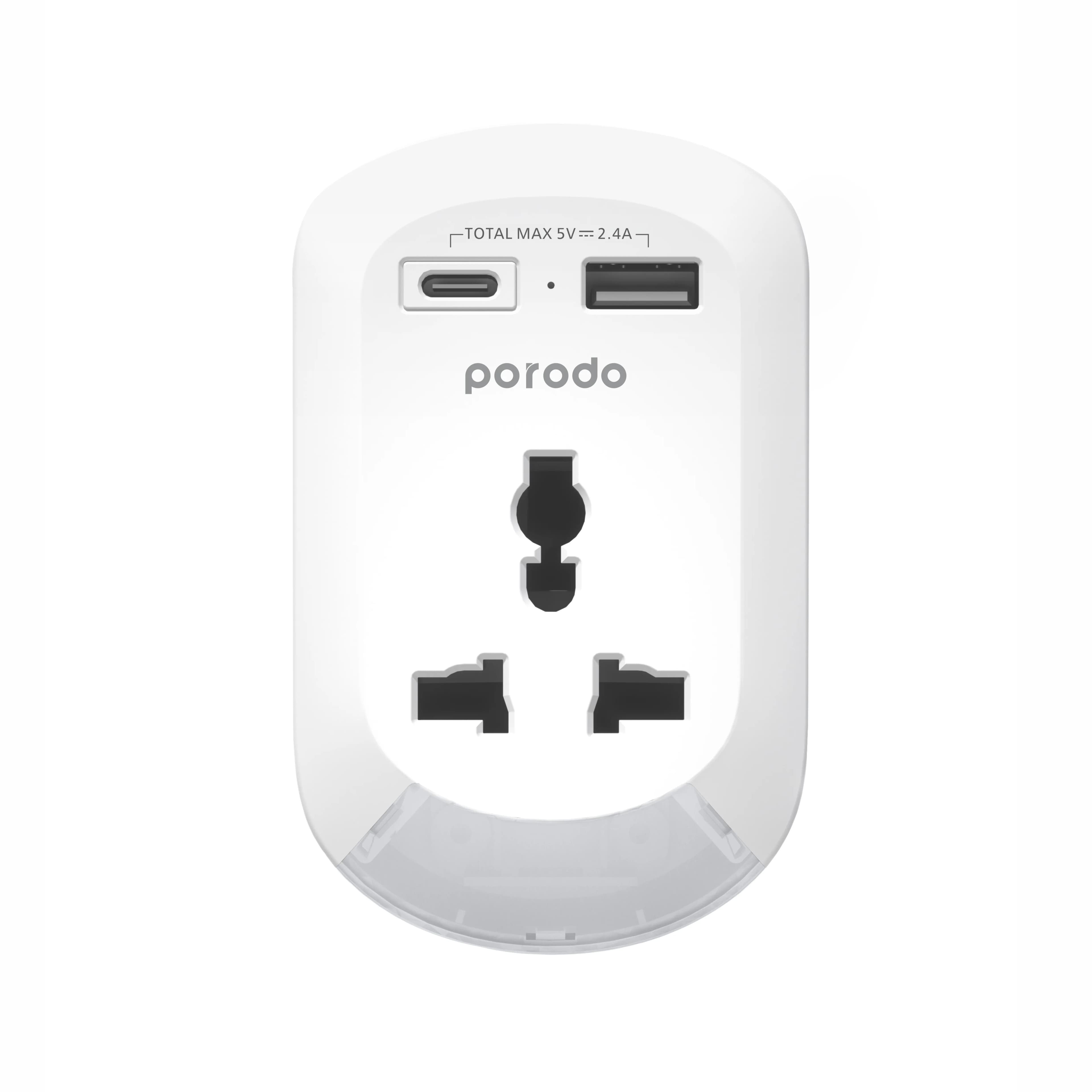 Porodo Universal AC Socket EU Plug Adapter 1 Porodo Universal AC Socket EU Plug Adapter 1