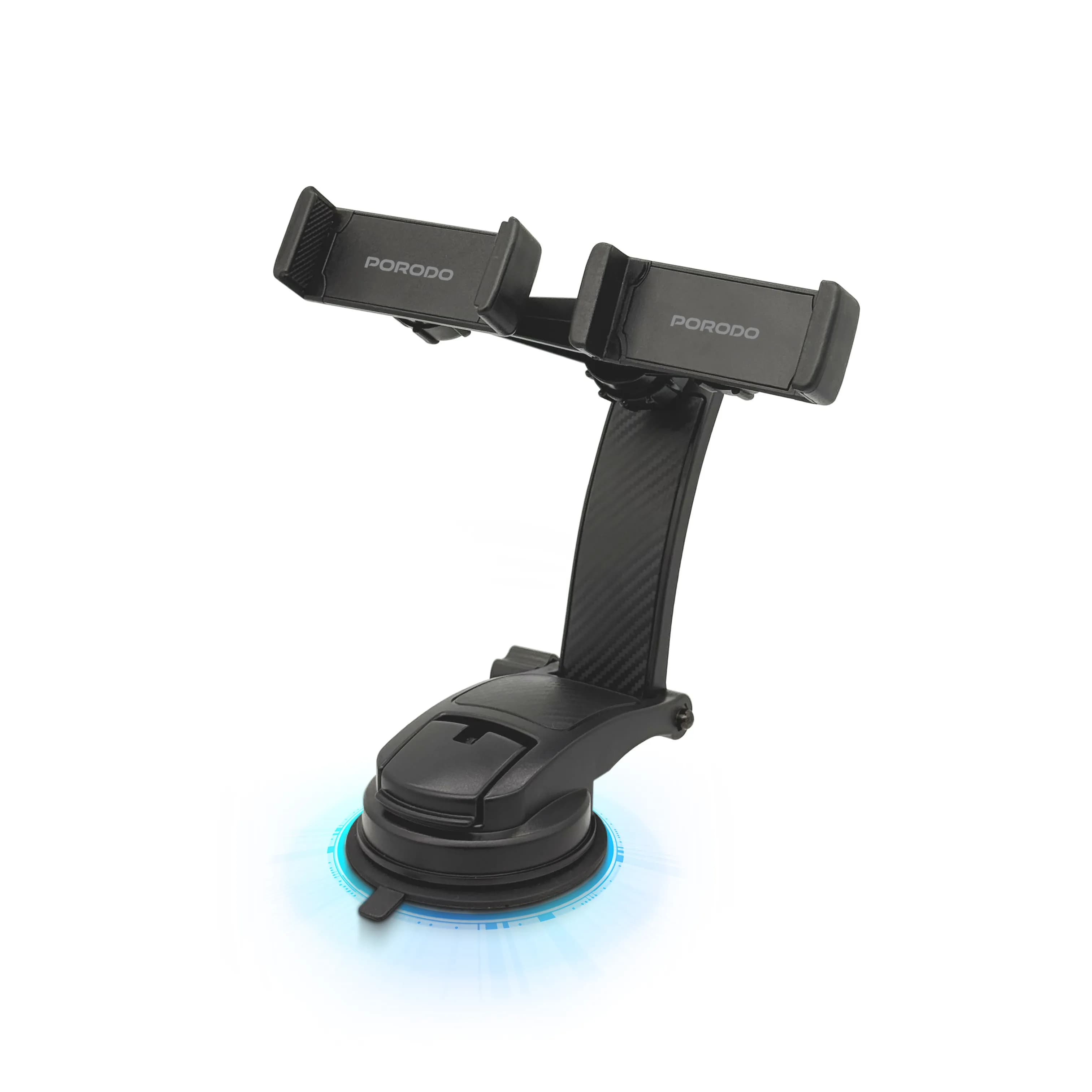 Porodo 360° Rotatable Car Phone Holder - Black 1 Porodo 360° Rotatable Car Phone Holder - Black 1