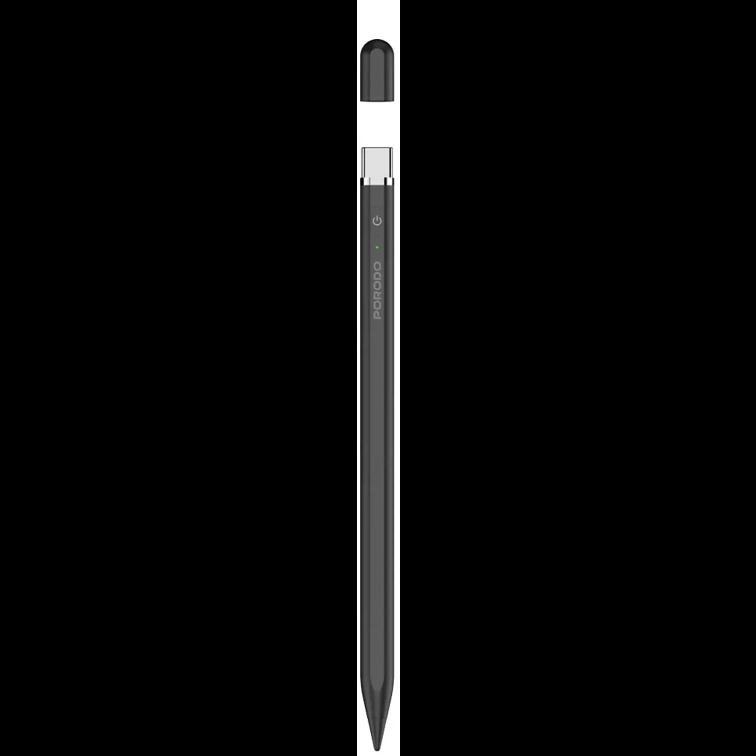 Porodo Smart Stylus Pen - Magnetic, White — Black 1 Porodo Smart Stylus Pen - Magnetic, White — Black 1