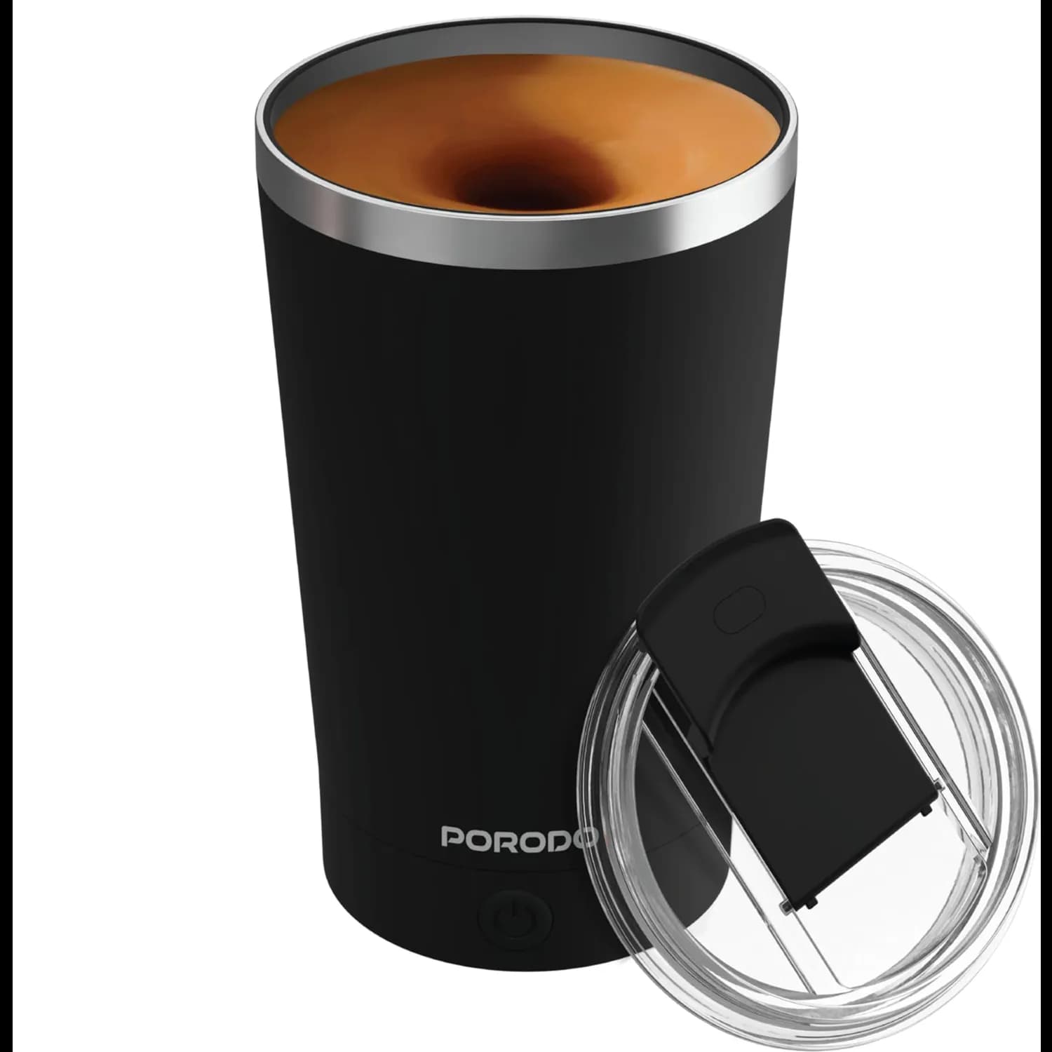Porodo Magnetic Stirring Mug - 400mL, Black — Black 1 Porodo Magnetic Stirring Mug - 400mL, Black — Black 1