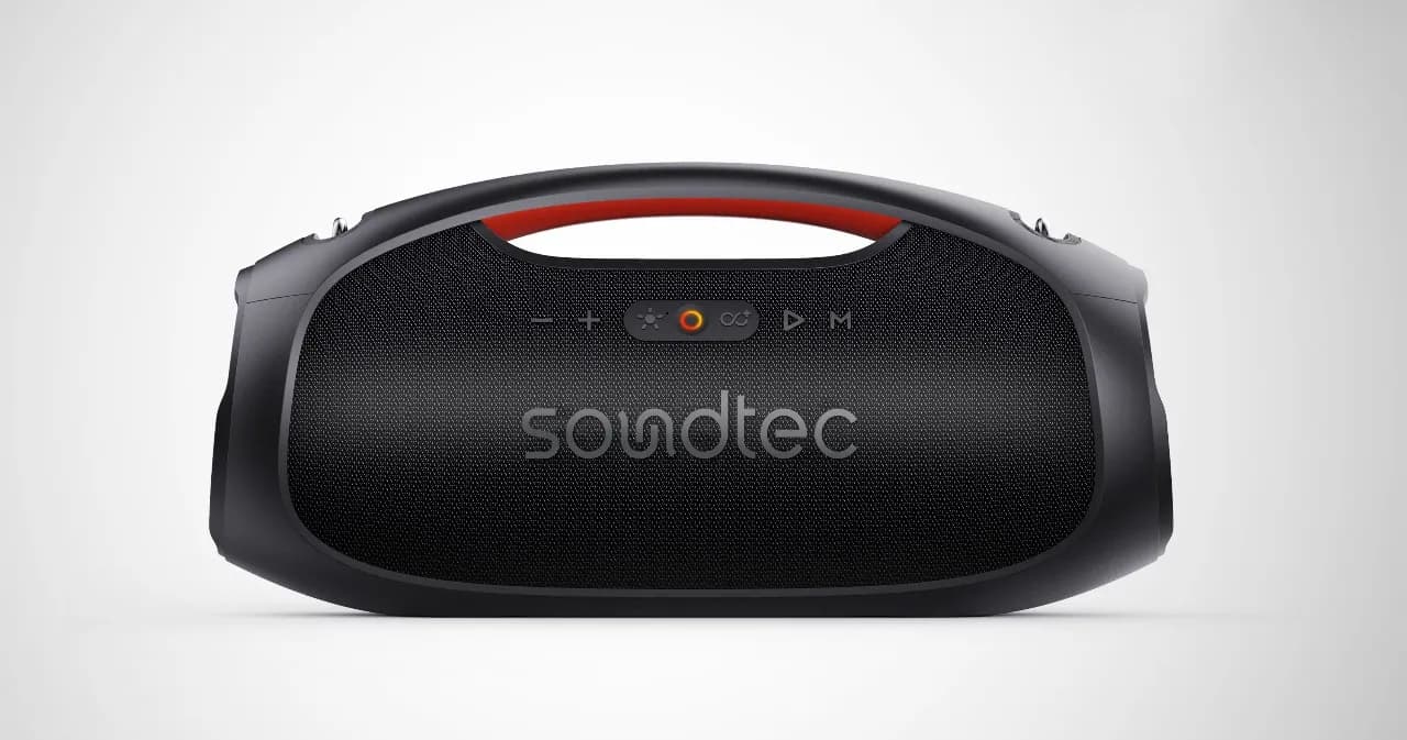 Porodo Soundtec Rush Euphoric Sound Portable Speaker - Black 1 Porodo Soundtec Rush Euphoric Sound Portable Speaker - Black 1