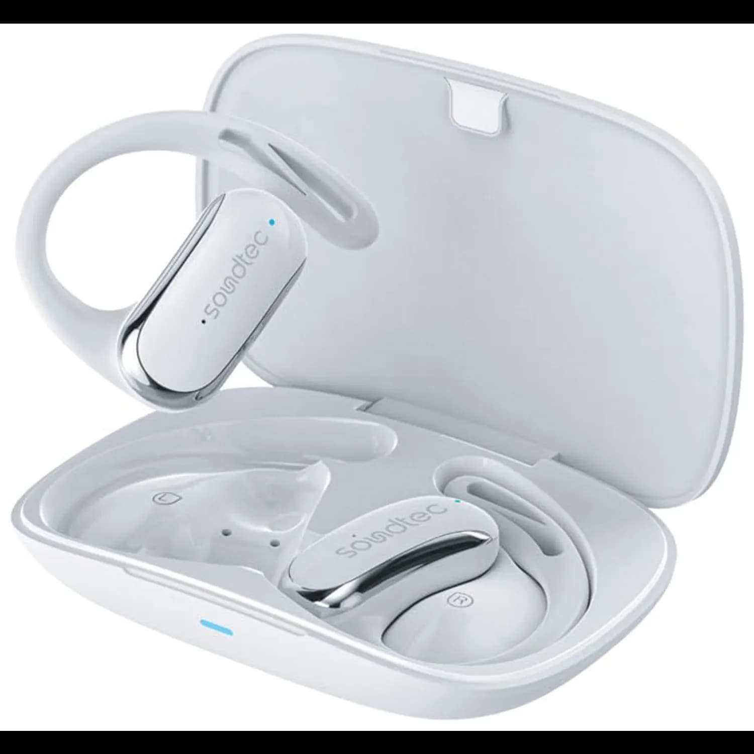 Porodo Wireless Earbuds PDSTWMO05 - Open-Ear, IPX4, White 1 Porodo Wireless Earbuds PDSTWMO05 - Open-Ear, IPX4, White 1