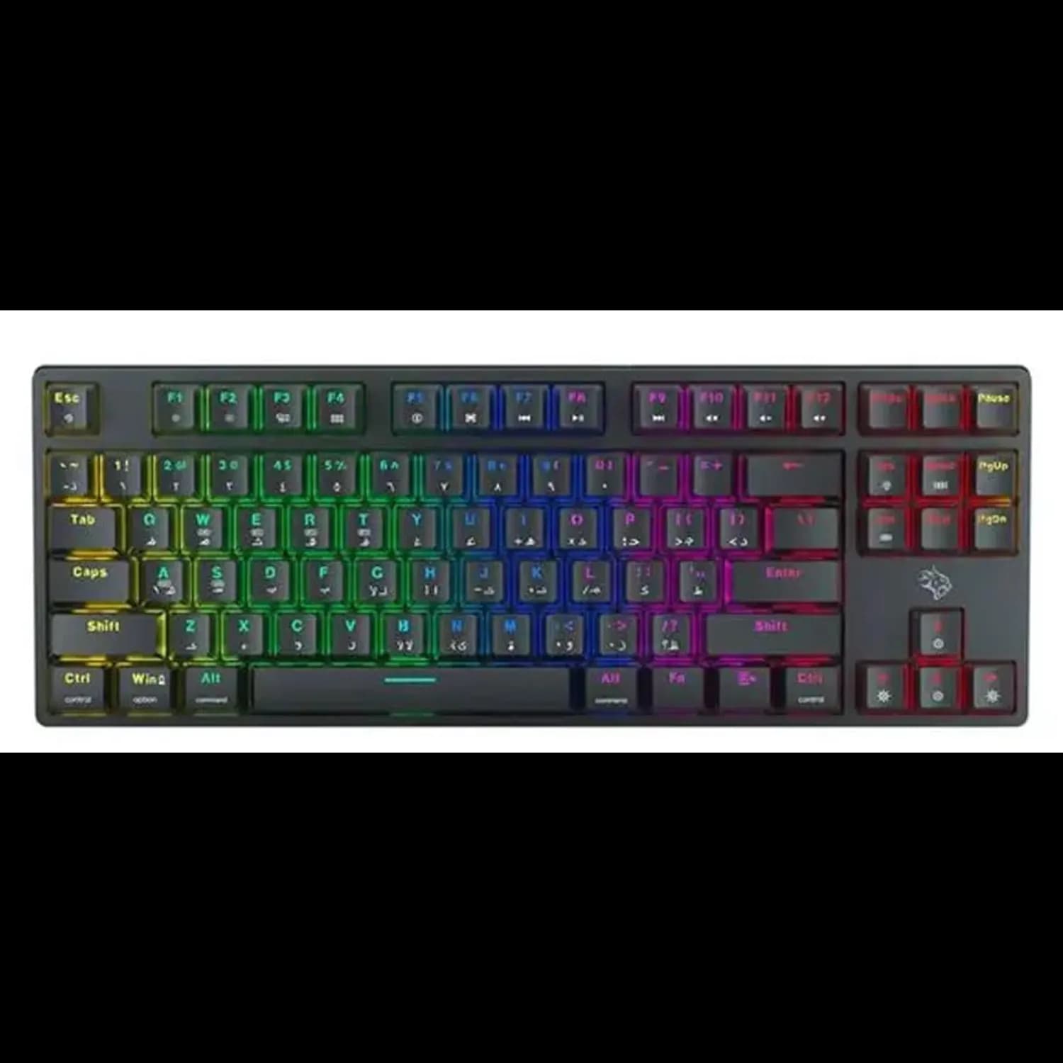 Porodo Mechanical Keyboard - Wireless TKL, Gateron Red, Black 1 Porodo Mechanical Keyboard - Wireless TKL, Gateron Red, Black 1