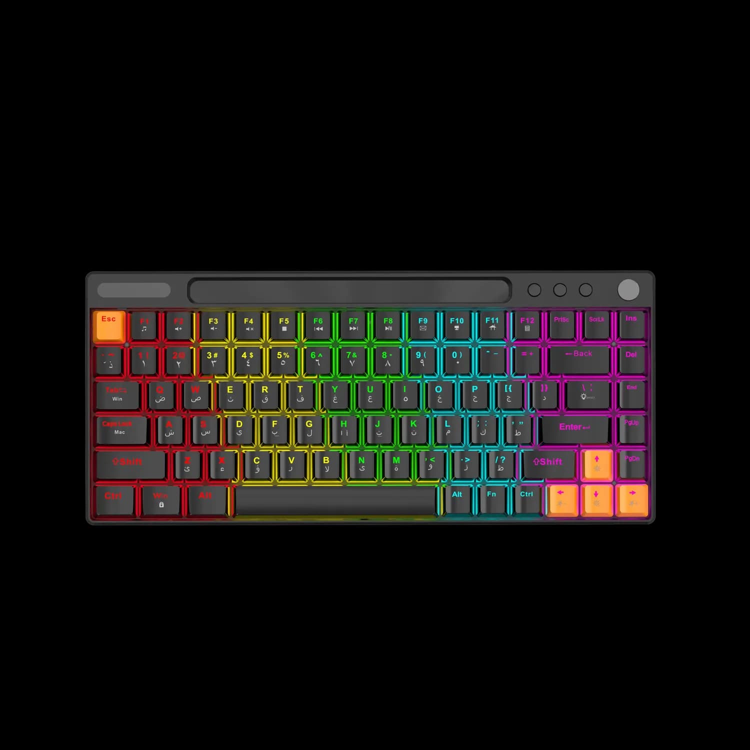 Porodo Mechanical Gaming Keyboard - 84 Keys, Black 1 Porodo Mechanical Gaming Keyboard - 84 Keys, Black 1
