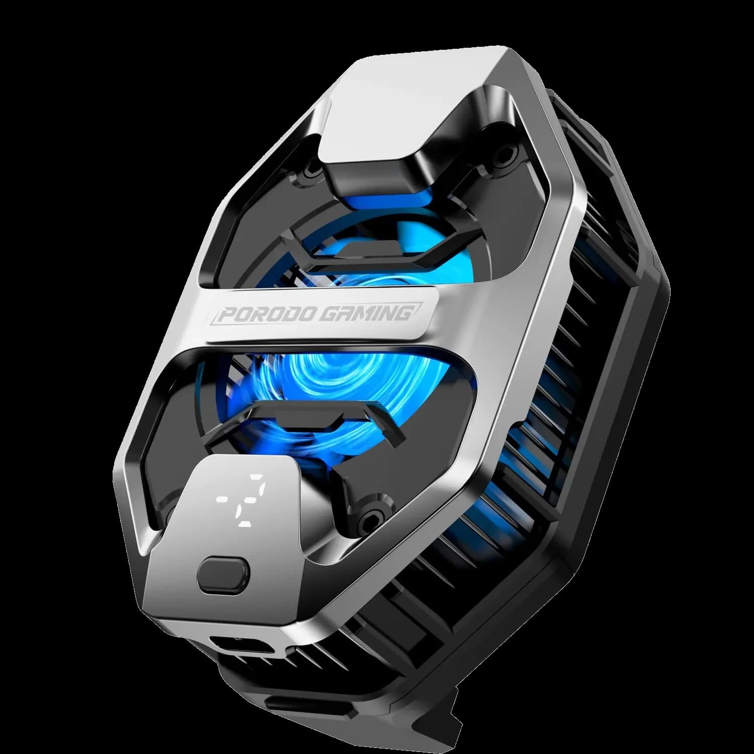 Porodo Mobile Cooler - 6000 RPM Fan, Display 1 Porodo Mobile Cooler - 6000 RPM Fan, Display 1
