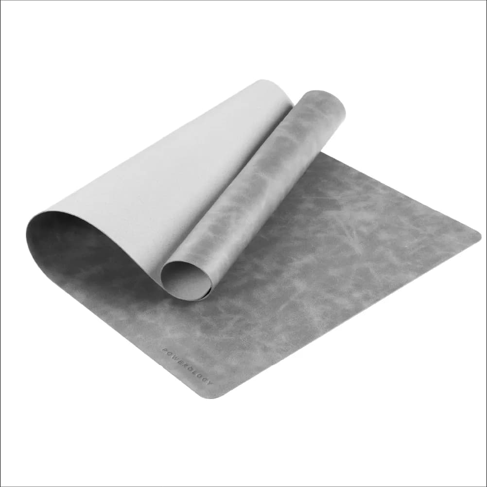 Powerology Desk Pad PLMTG - Vegan Leather, Textured Gray 1 Powerology Desk Pad PLMTG - Vegan Leather, Textured Gray 1
