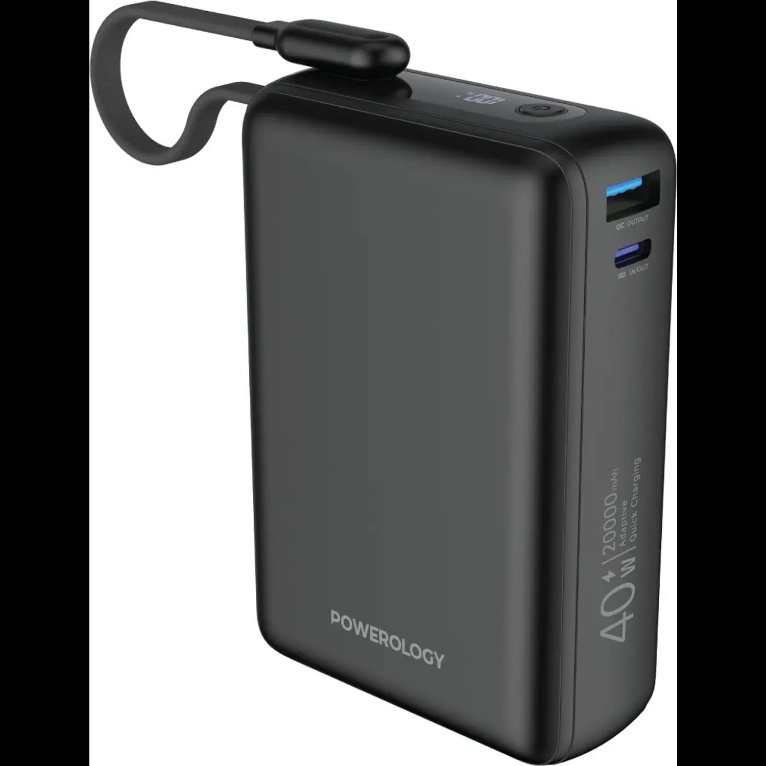 Powerology Power Bank Montreal - 20000mAh, Black 1 Powerology Power Bank Montreal - 20000mAh, Black 1