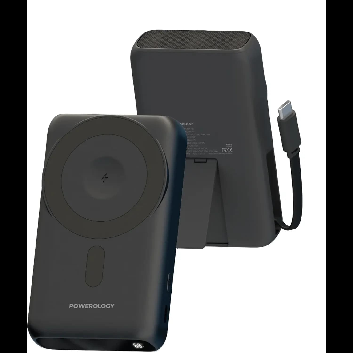 Powerology Power Bank Richmond - 10000mAh Magsafe, Black 1 Powerology Power Bank Richmond - 10000mAh Magsafe, Black 1