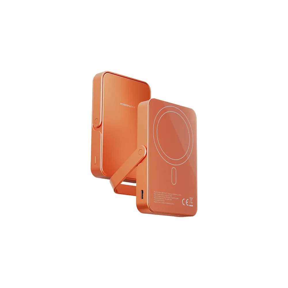 Powerology Spetemor Power Bank 10000mAh - MagSafe, 20W PD, Orange