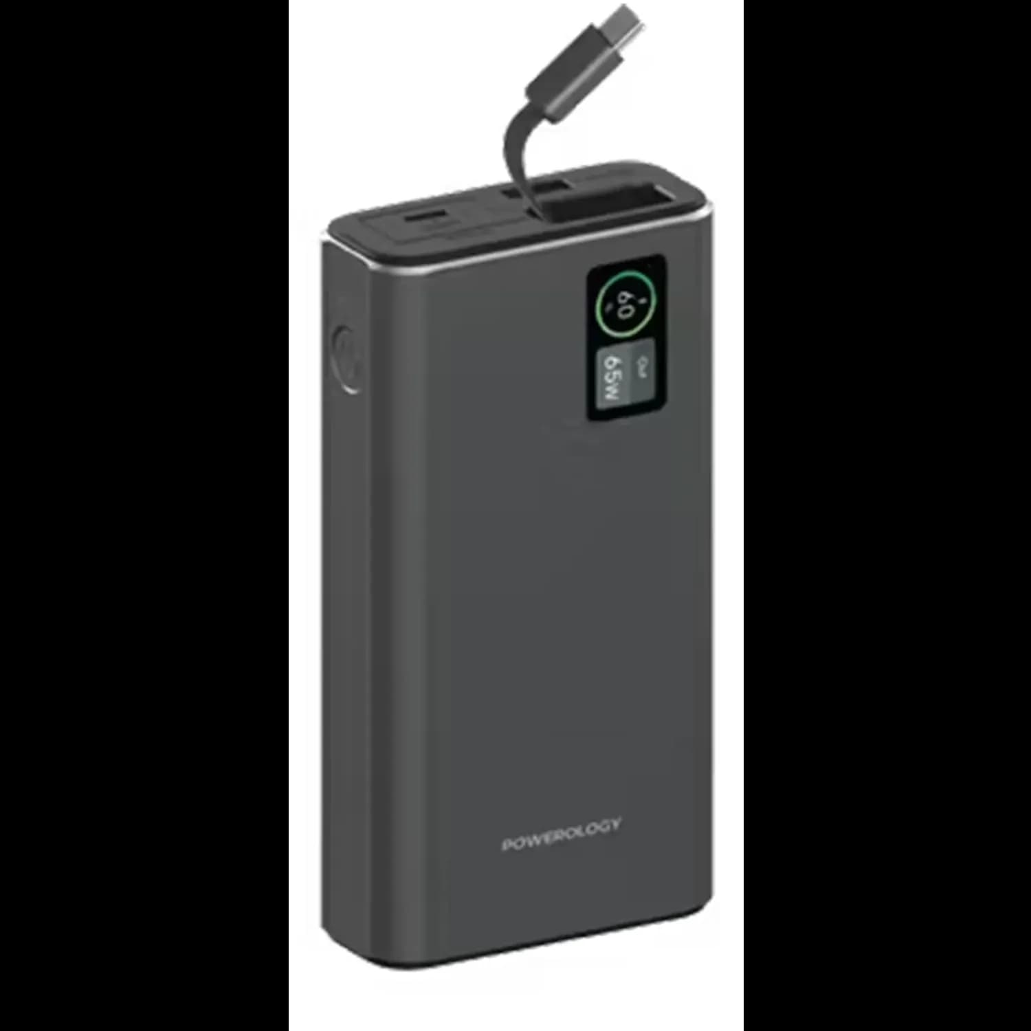 Powerology Power Bank - 20000mAh, Dark Gray 1 Powerology Power Bank - 20000mAh, Dark Gray 1