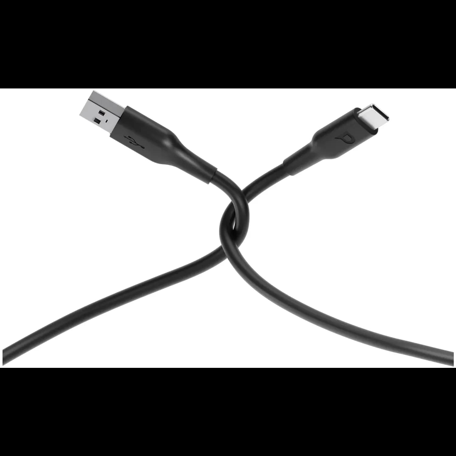 Powerology USB-A to USB-C Cable - Fast Charge 3A, Black 1 Powerology USB-A to USB-C Cable - Fast Charge 3A, Black 1